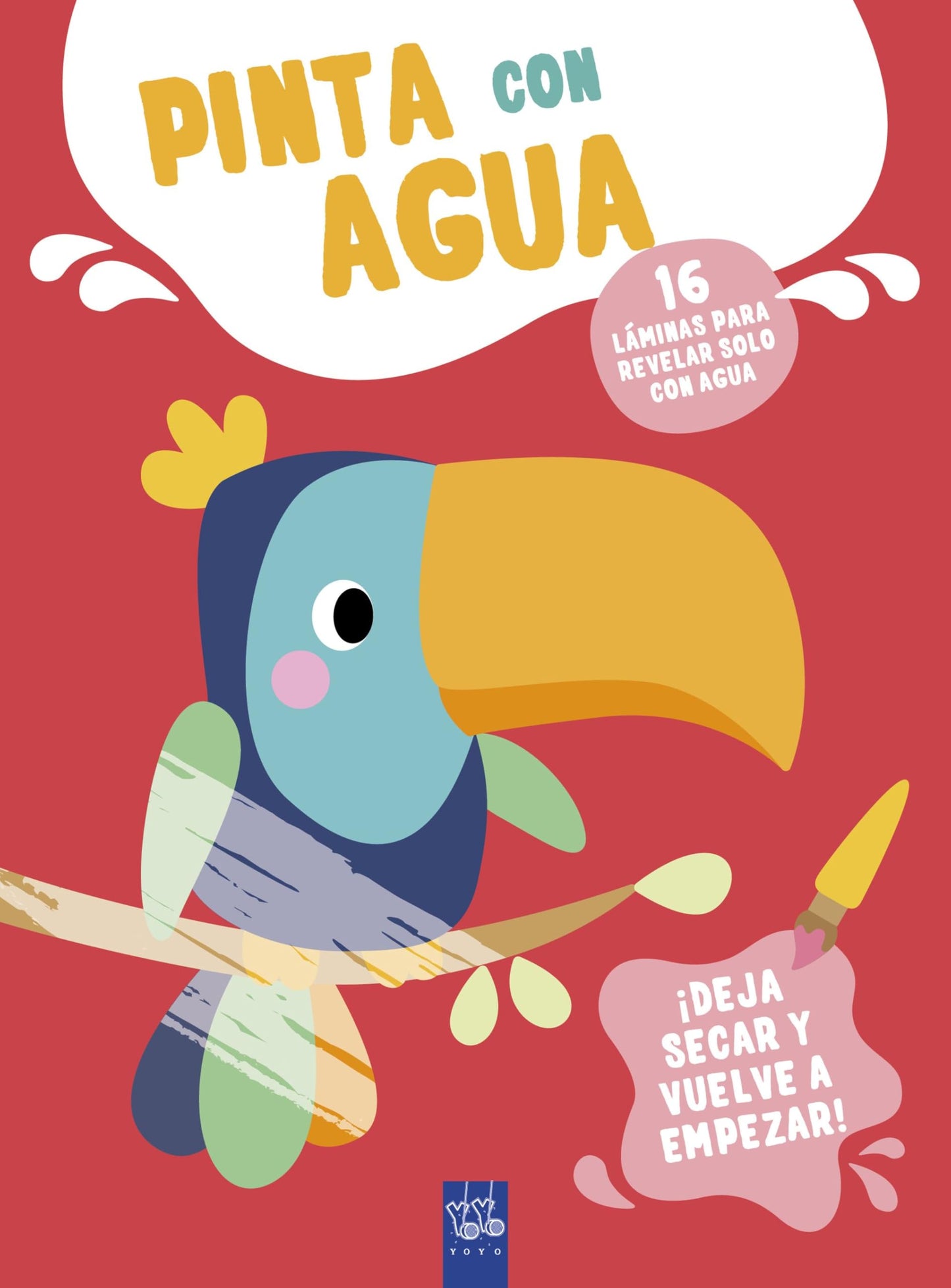 Libro: Pinta con agua. Tucán