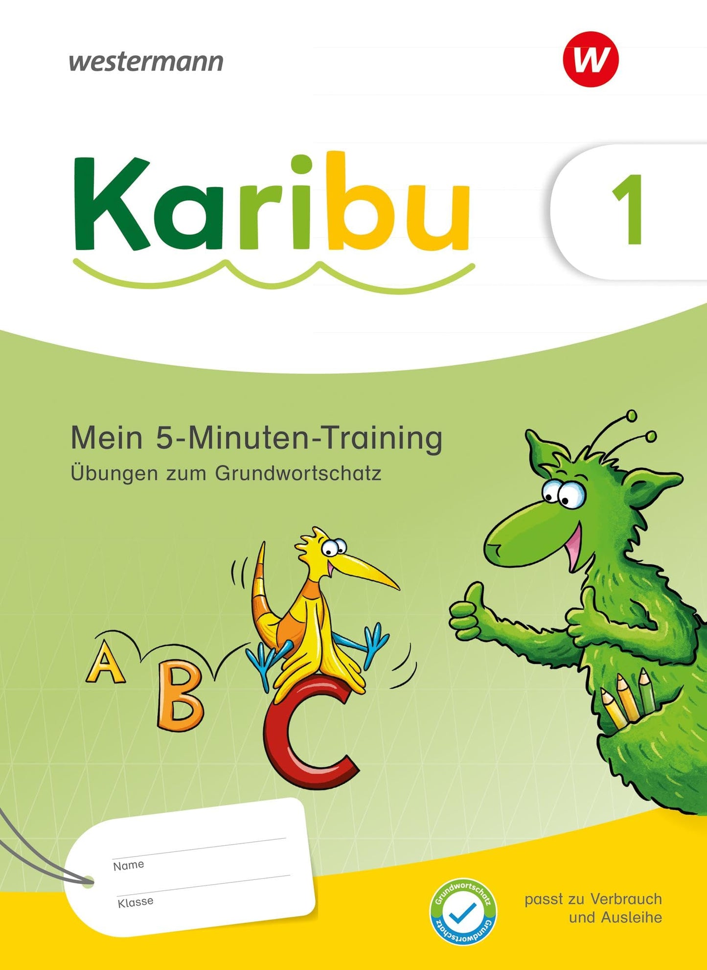 Libro: Karibu. 5-Minuten-Training: Silbenarbeit und Abschreibübungen zum Grundwortschatz- Ausgabe 2024: Ausgabe 2024