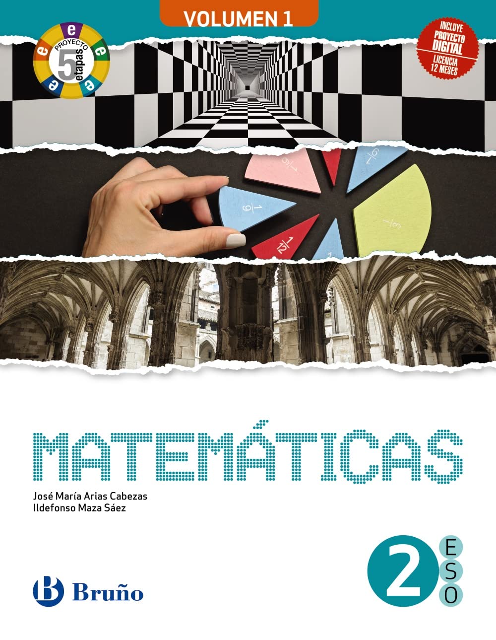 Libro: Matemáticas 2 ESO 3 volúmenes Proyecto 5 etapas