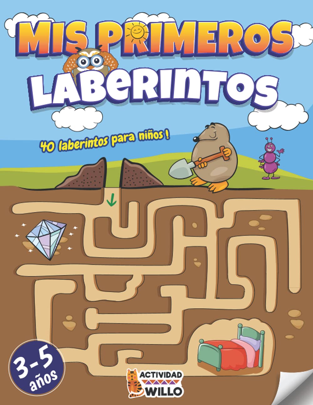 Libro: Laberintos para niños 3-5 años: Rompecabezas niños 3,4,5 años educativos | Libro de actividades juegos de logica educativos | Aprendo en casa puzzles