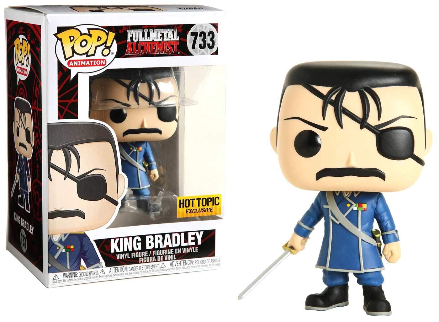 Funko Fullmetal Alchemist Pop! Animation King Bradley Figura de Vinilo Hot Topic Exclusivo Multi None