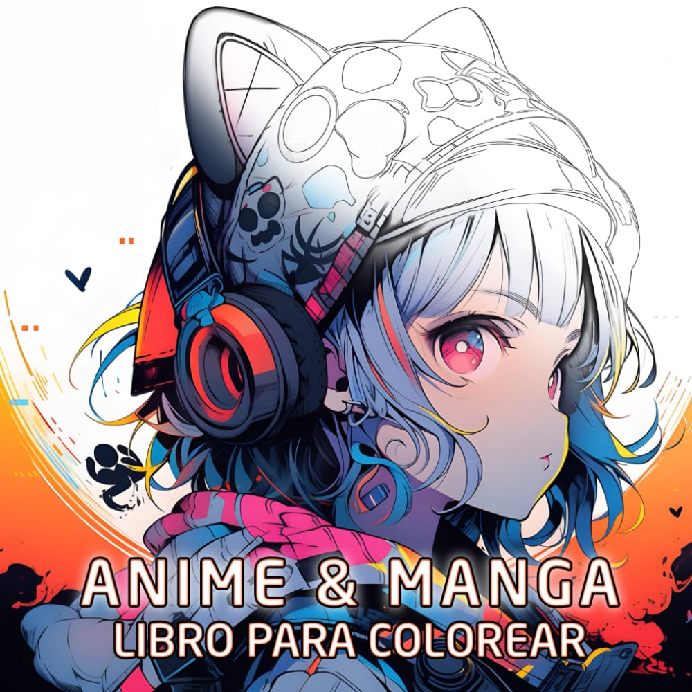 Libro para colorear anime y manga: " Un libro extenso que contiene numerosas ilustraciones de personajes famosos de animes y mangas, diseñado ... cautivar a adolescentes, niños y adultos"