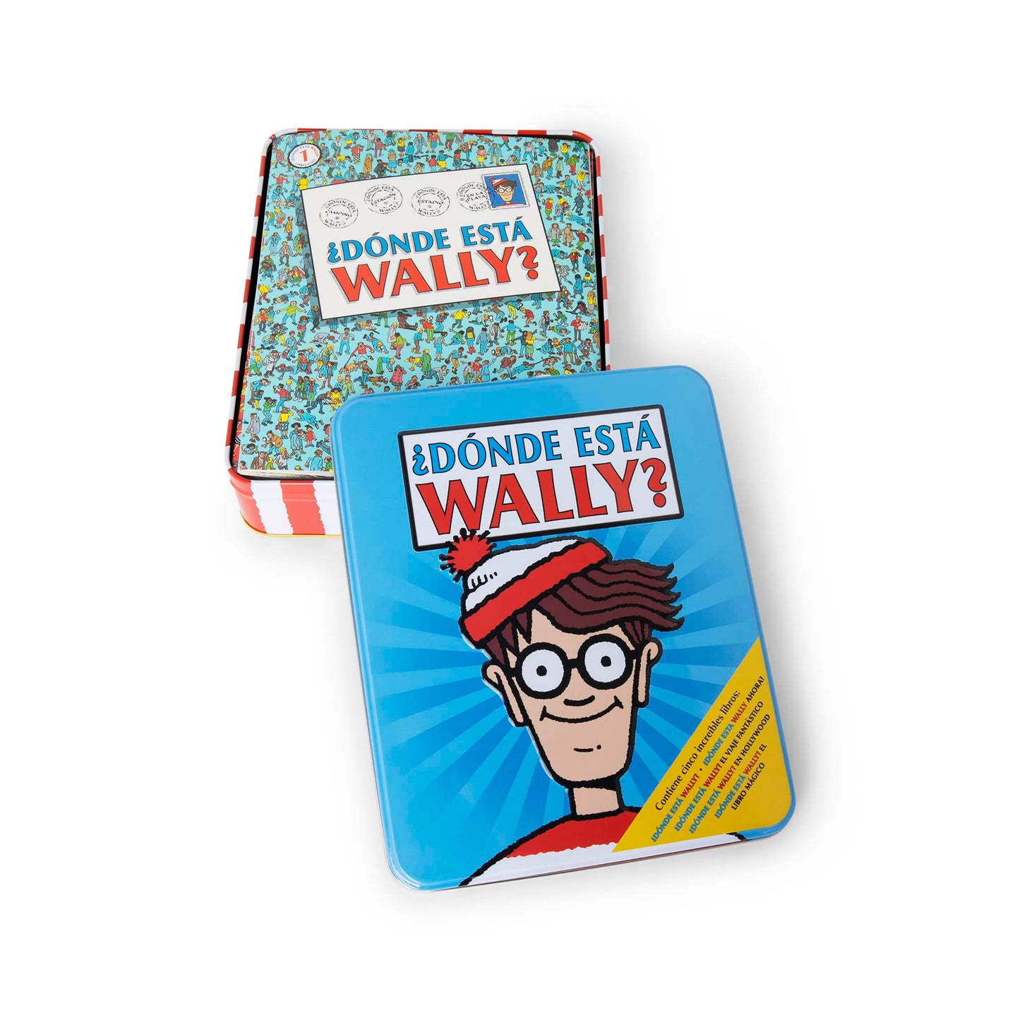 ¿Dónde está Wally? - En una caja metálica que contiene cinco increíbles libros: ¿Dónde está Wally? | ¿Dónde está Wally ahora? | ¿Dónde está Wally? El ... Wally? El libro mágico (Busca y encuentra)