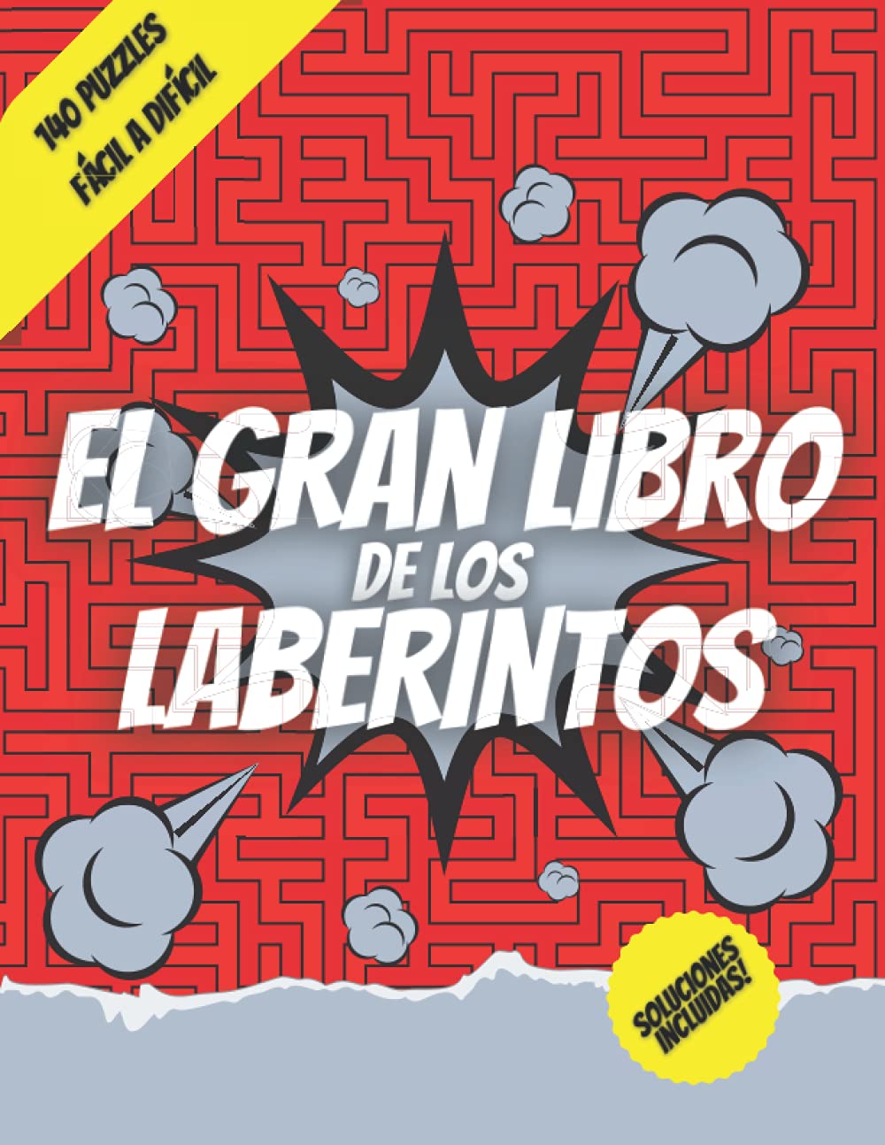 Libro: El Gran Libro De Los Laberintos: Laberintos Para Adultos - Pasatiempo Para Adulto - Juegos De Laberintos - 140 Puzzles Fácil A Difícil