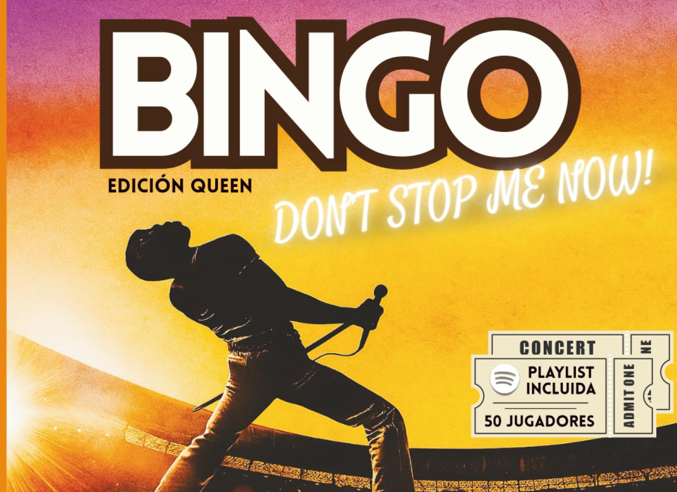Libro: BINGO MUSICAL: EDICIÓN QUEEN!!!!!!: 50 cartones legendarios para cantar, reír y vivir la magia de Freddie Mercury y Queen!