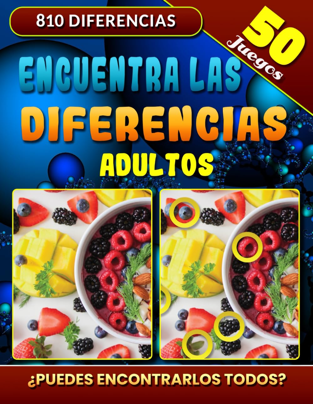 Libro: Encuentra Las Diferencias Adultos: 810 Diferencias. Busca Las Diferencias. Libros de Juegos de Encontrar Diferencias.