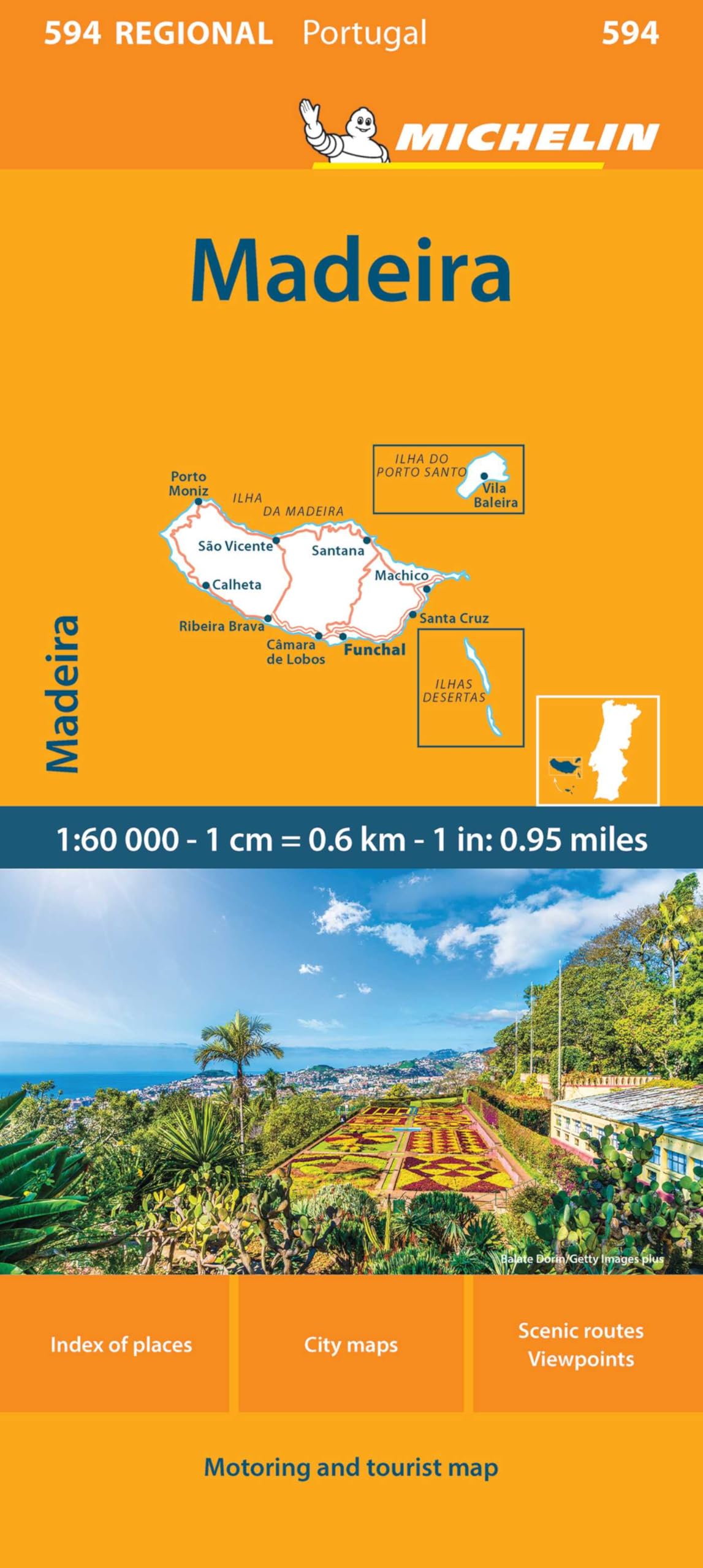 Libro: Michelin Portugal, Madeira Road and Tourist Map 594 (Michelin Maps, 594)