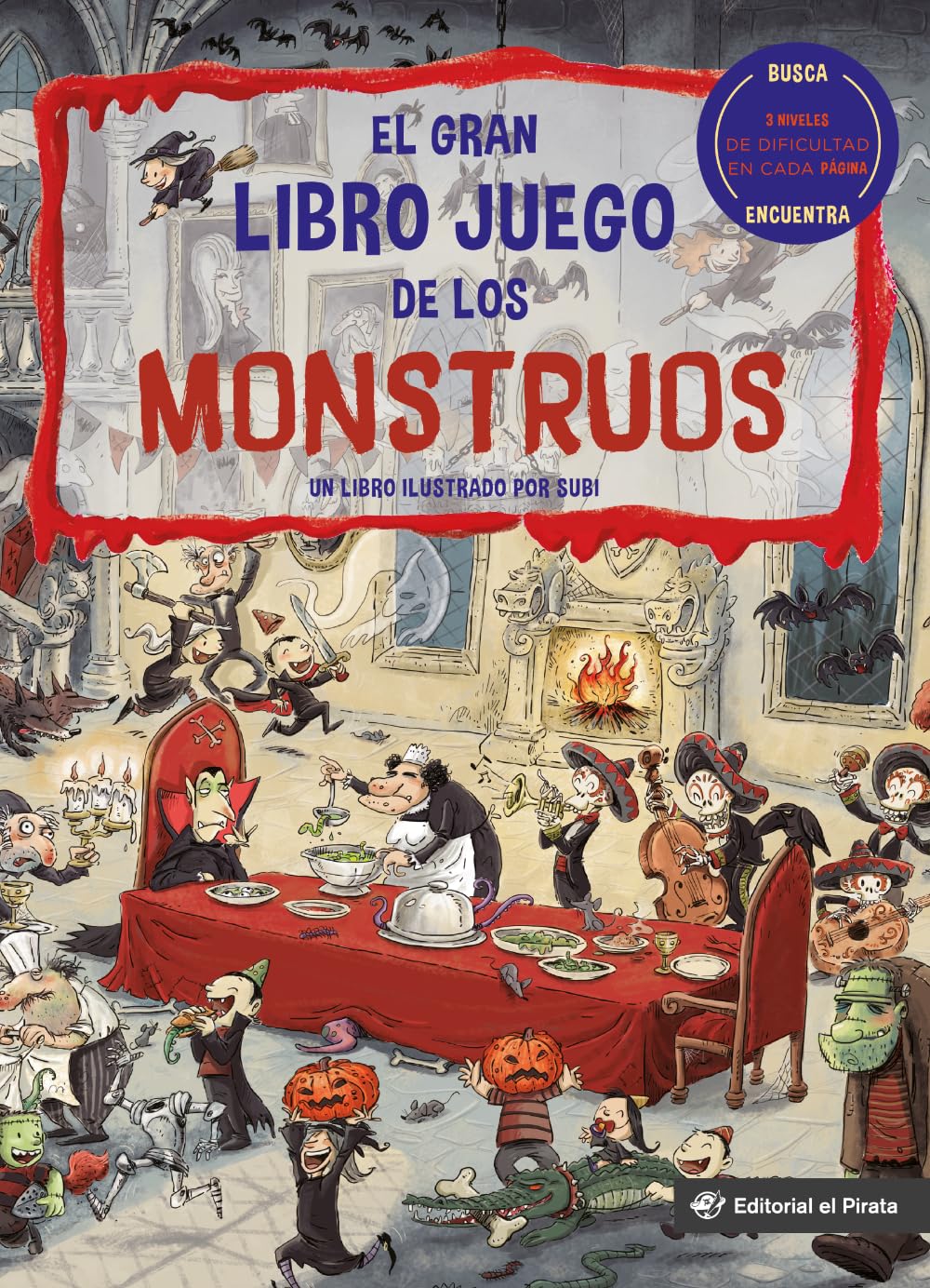 Libro: El gran libro juego de los monstruos: Libro divertido para jugar, 3 niveles de juego en un solo libro, encuentra objetos escondidos, 3-8 años: 2 (Libros juego)