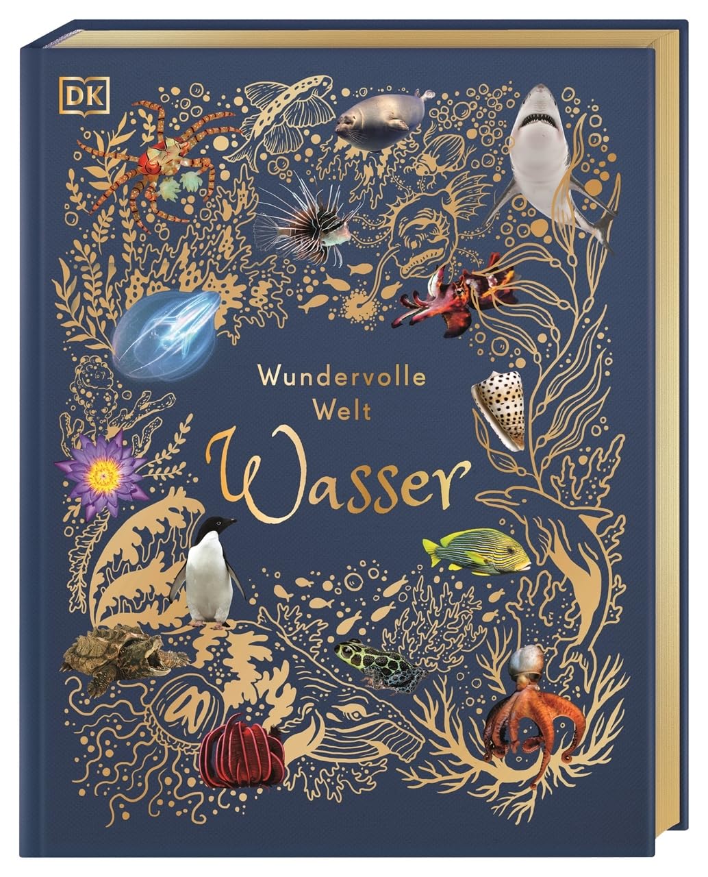 Libro: Wundervolle Welt. Wasser: Ein Natur-Bilderbuch für die ganze Familie. Hochwertig ausgestattet mit Leseba¿ndchen, Goldfolie und Goldschnitt. Für Kinder ab 7 Jahren