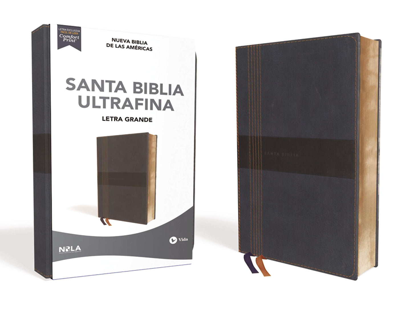 Libro: NBLA, Santa Biblia, Ultrafina, Letra grande, Leathersoft, Azul, Palabras de Jesús en rojo (Spanish Edition)