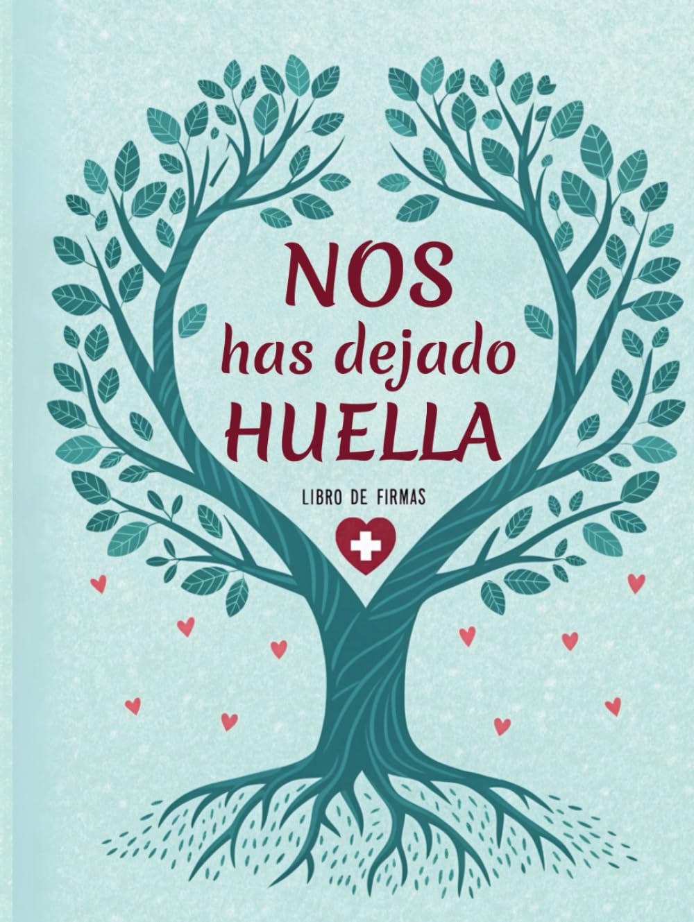 Libro de firmas despedida de compañero – Nos has dejado huella: Ideal para sanidad y enfermería