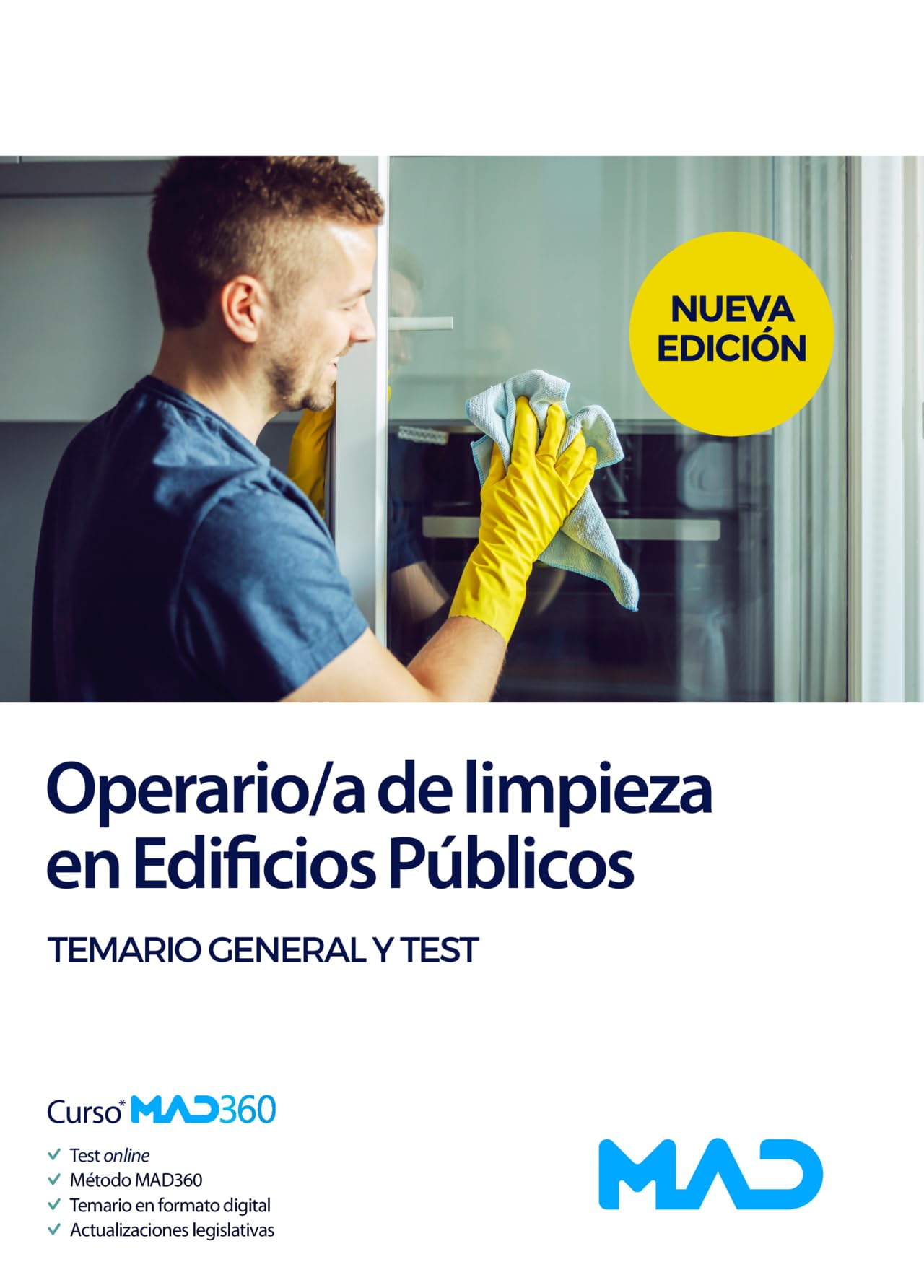 Operario/a de limpieza en Edificios Públicos. Temario General y Test
