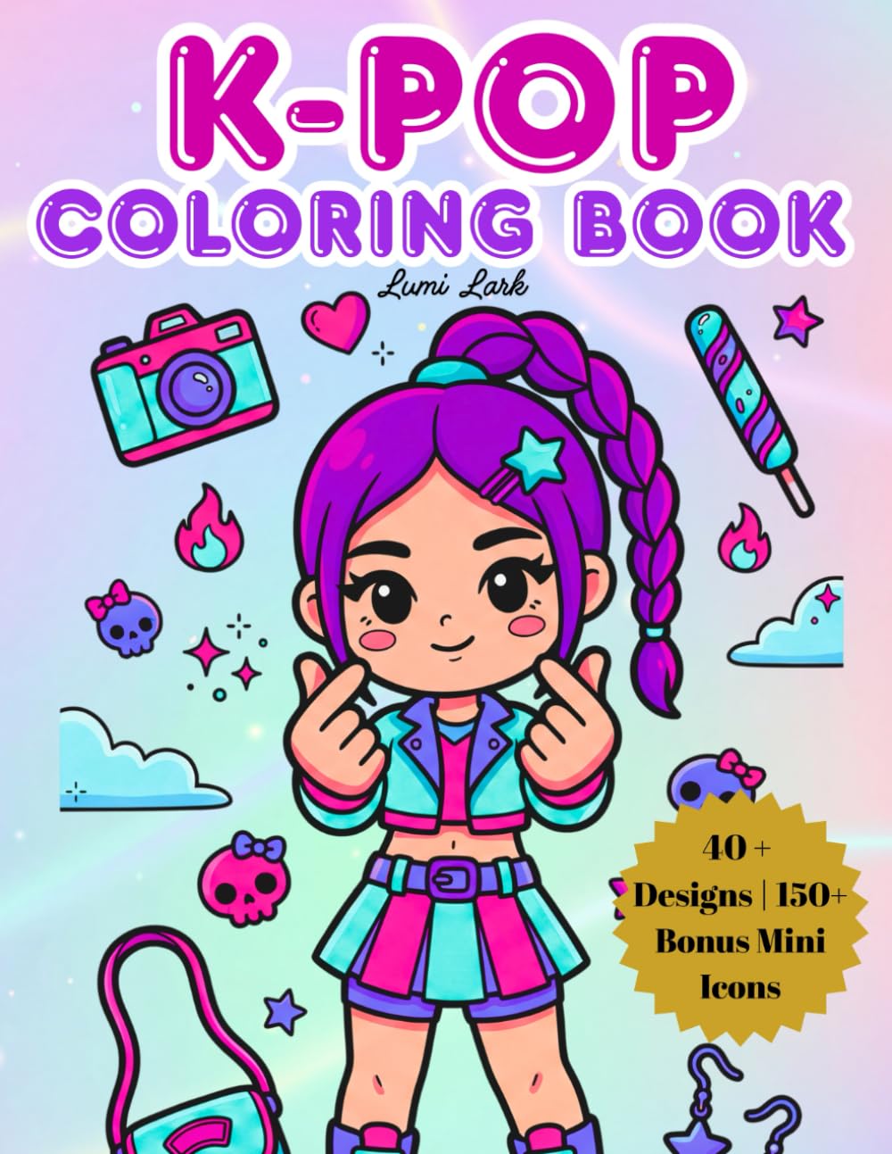 Libro: K Pop Coloring Book: K-Pop Idol Fashion Coloring Book for Kids, Tweens, Teens, & Adults | Cute and Relaxing Designs of Chibi Kawaii Art Aesthetic Look ... Girls (K-Pop Fan Coloring Book Collection)