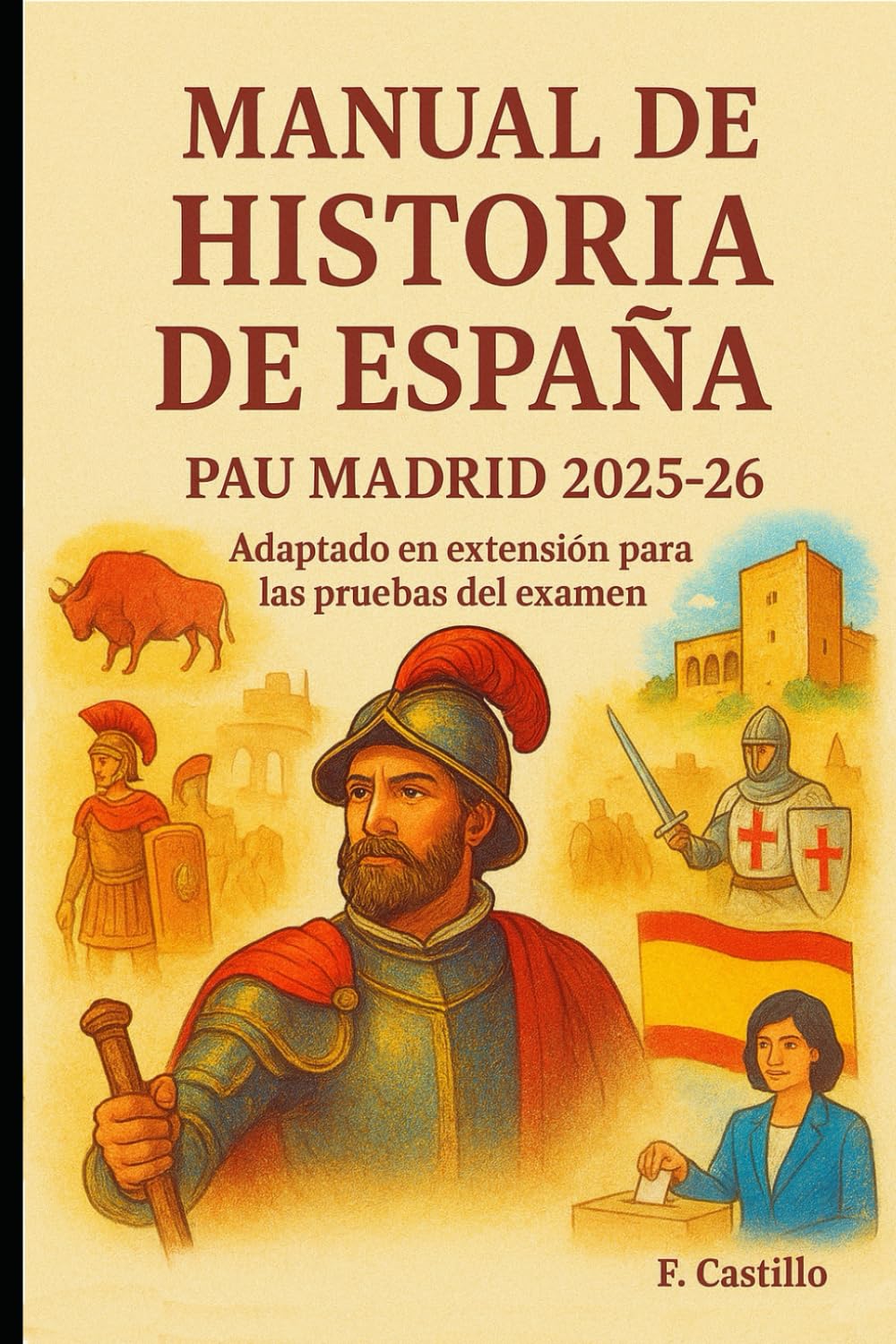 Libro: Manual de Historia de España. PAU Madrid 2025-26: Adaptado en extensión para el examen de acceso a la universidad.