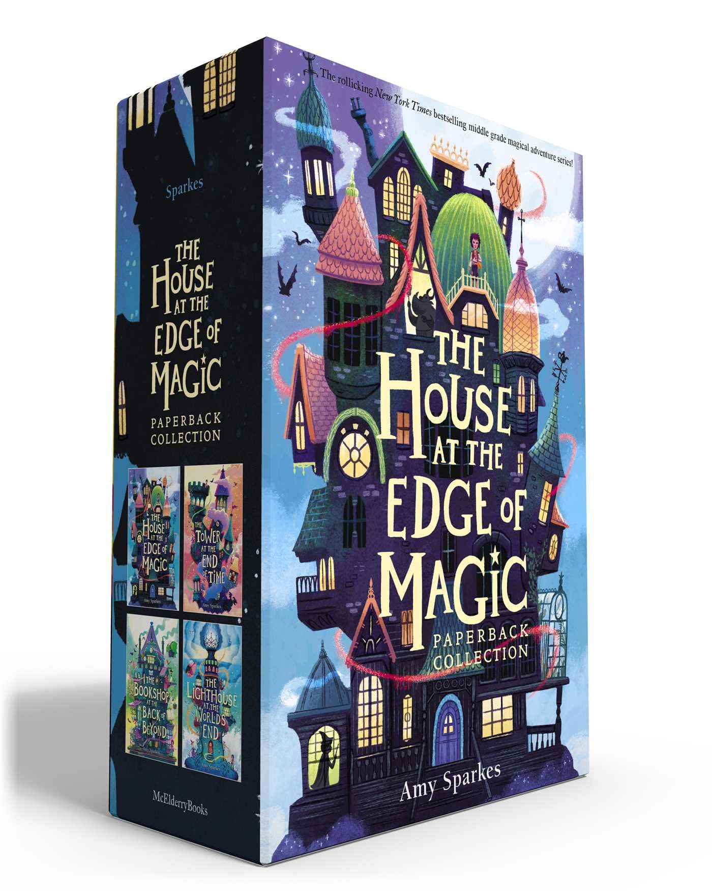 Libro: The House at the Edge of Magic Paperback Collection (Boxed Set): The House at the Edge of Magic; The Tower at the End of Time; The Bookshop at the Back of Beyond; The Lighthouse at the World's End