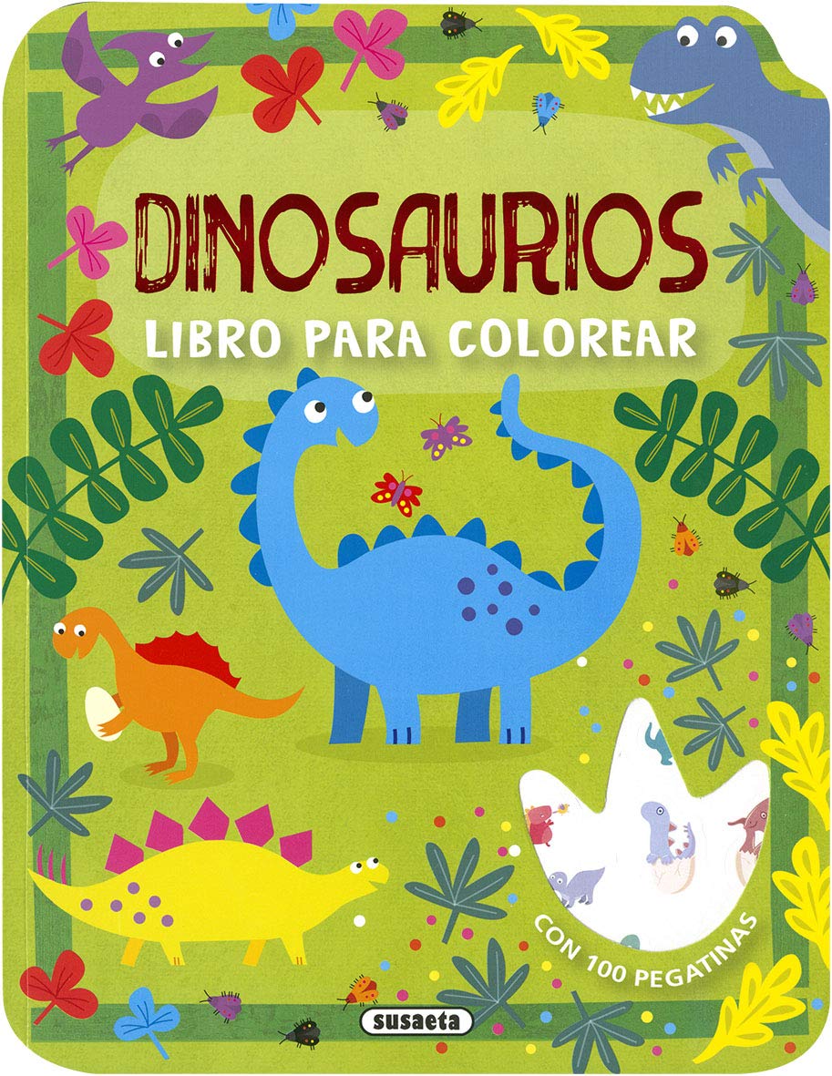 Libro: Dinosaurios (Colores y pegatinas)