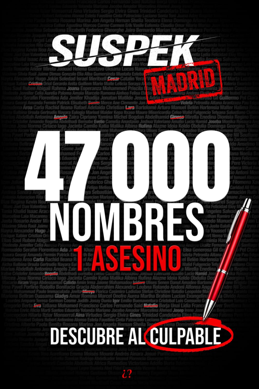 SUSPEK - Asesinato en Madrid: Libro juego escape game para adultos, investigación criminal Murder Party | 47 000 sospechosos, 17 indicios, 1 culpable. (Expediente Nº01) (SUSPEK-ES)