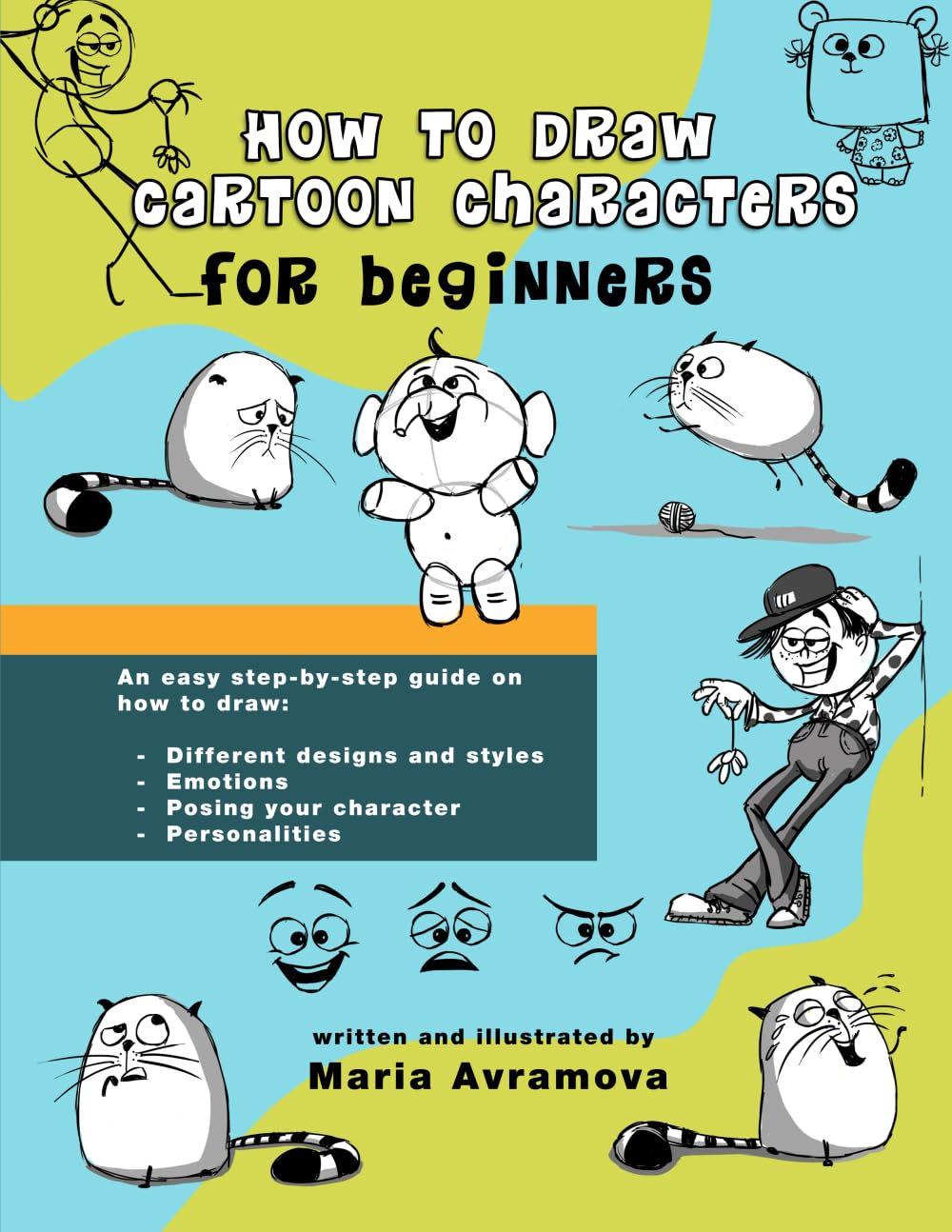 Libro: How to Draw Cartoon Characters: A drawing book with simple examples for beginners and aspiring artists (The How to Draw for Beginners Series)