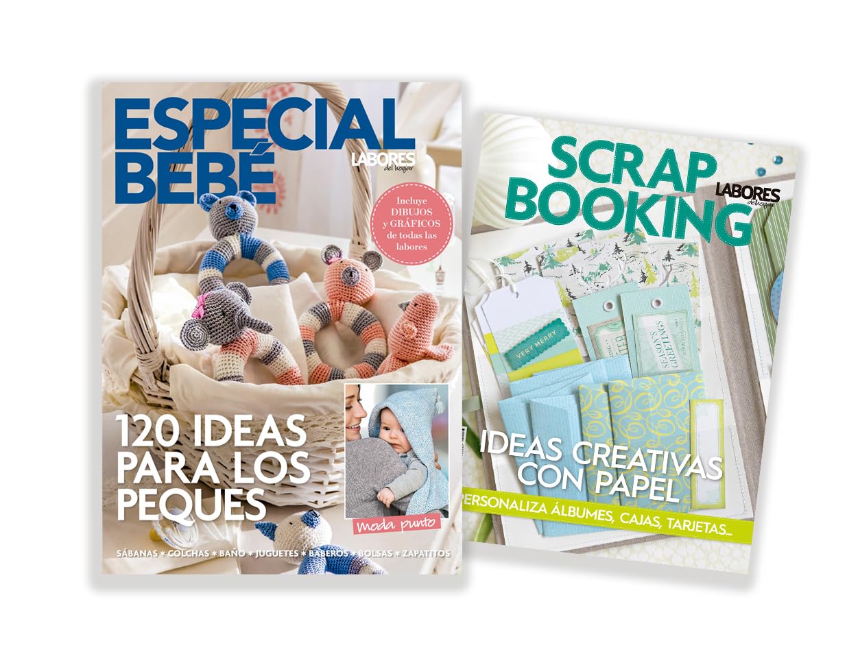 Libro: Pack especial revista labores creativas | 2 extras: Especial bebé + Ideas creativas con papel (scrapbooking)
