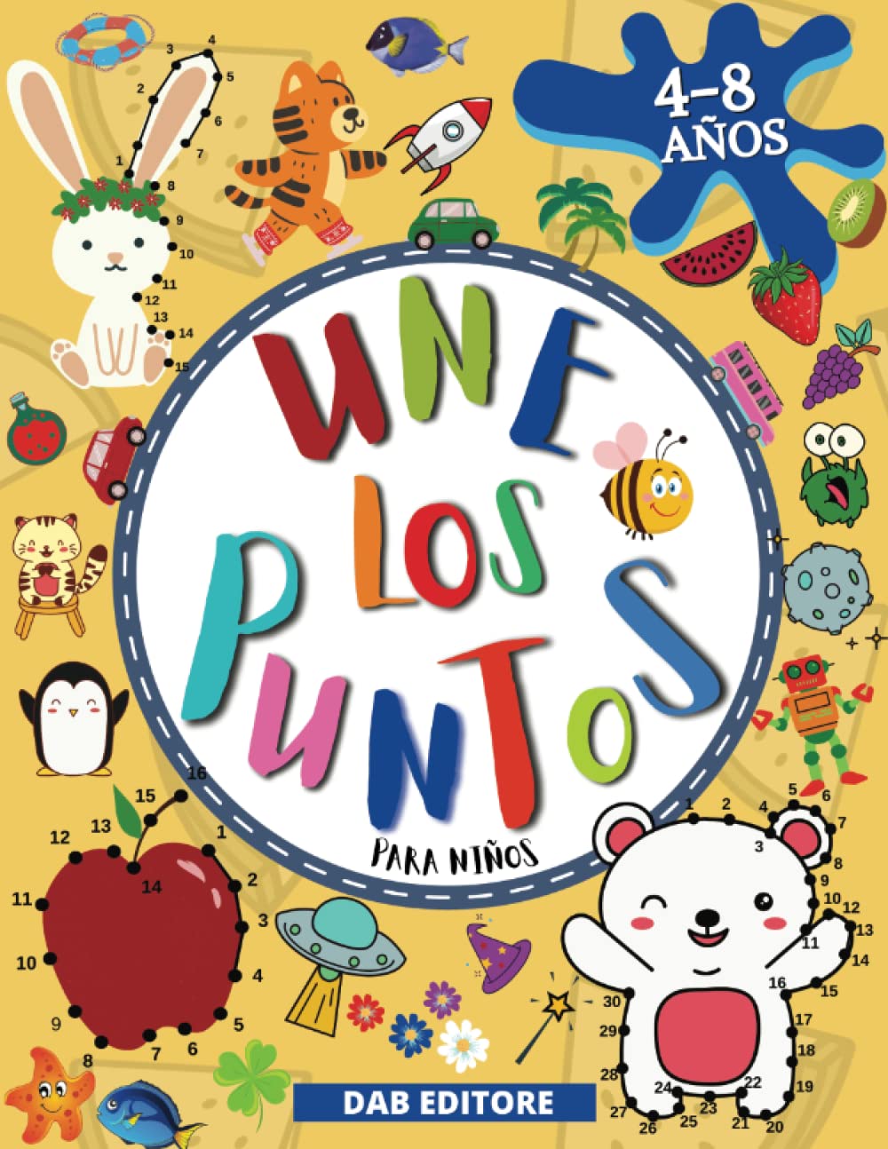 Libro: Une los puntos para niños: libro de actividades, juegos pasatiempos para niños 4-8 Años