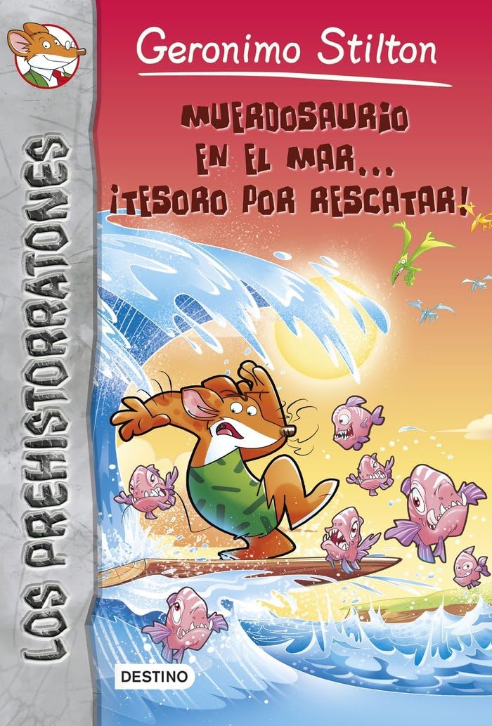 Libro: Muerdosaurio en el mar... ¡tesoro por rescatar!: Prehistorratones 9 (Geronimo Stilton)