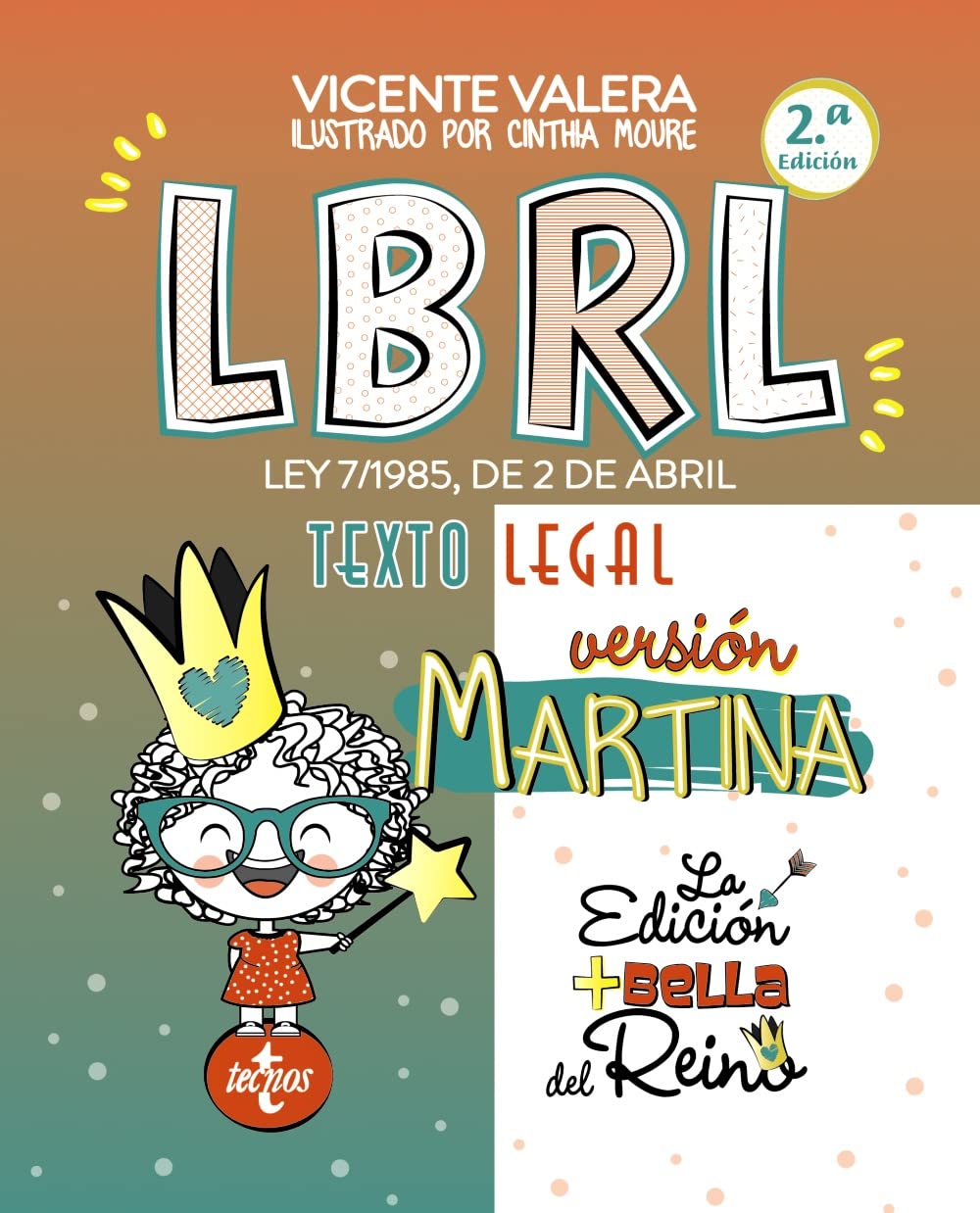 Libro: LBRL versión Martina: Ley 7/1985, de 2 de abril, Reguladora de las Bases de Régimen Local. Texto Legal (Derecho - Práctica Jurídica)