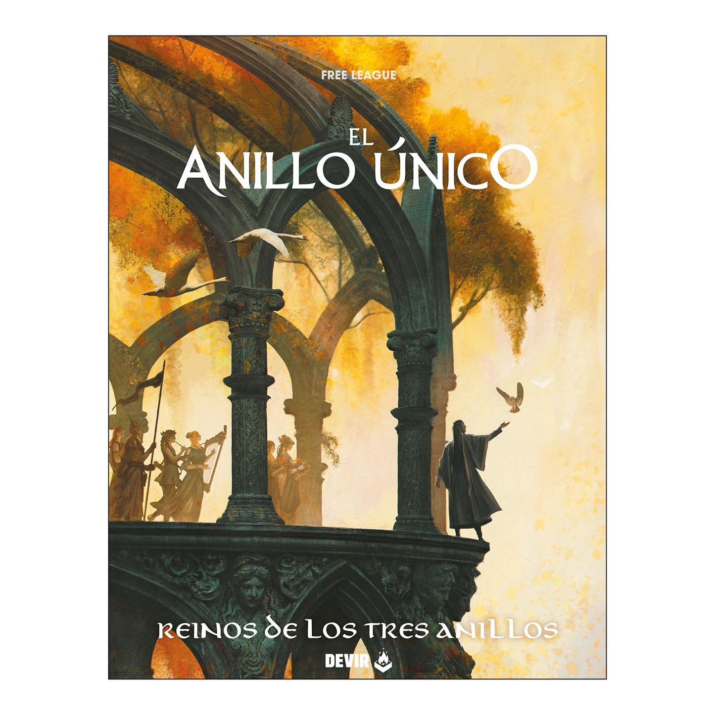 Libro: Devir - El Anillo Único 2ª Ed. Reinos de los Tres Anillos | Libro de Rol Tierra Media Fantasía Épica Tolkien Suplemento RPG Aventuras Élfos | Versión Española (AU2RETRESSP)
