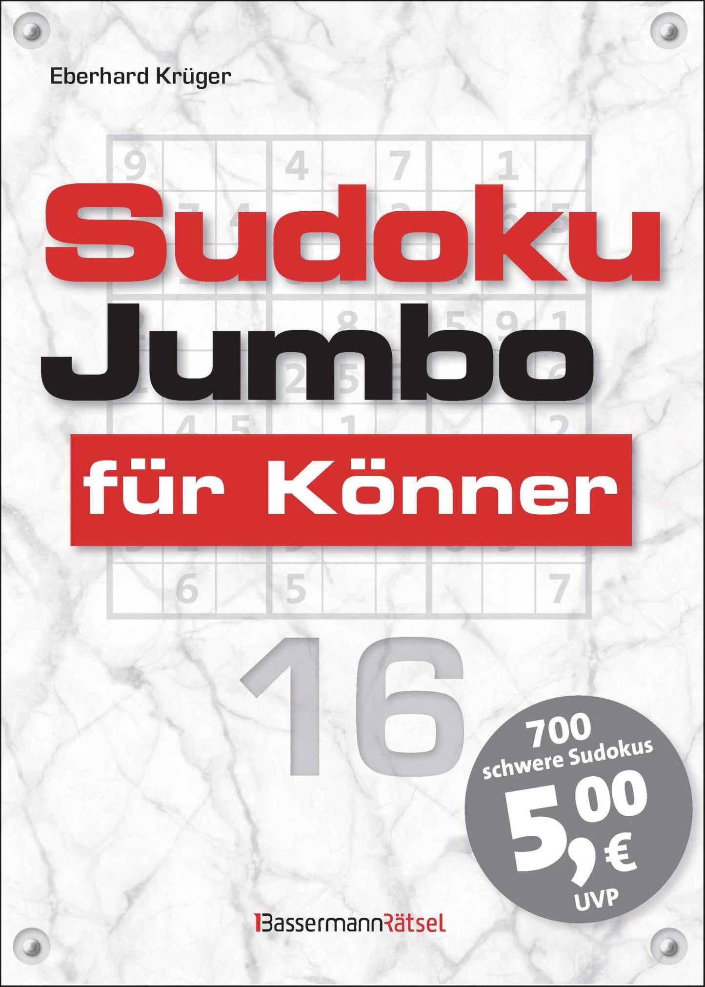 Libro: Sudokujumbo für Könner 16: mittlerer bis hoher Schwierigkeitsgrad