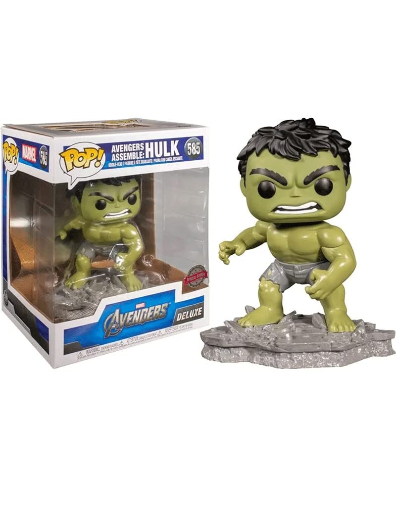 Funko Pop! Deluxe, Marvel: Avengers Assemble Series - Hulk, Exclusivo Amazon, Figura 2 of 6