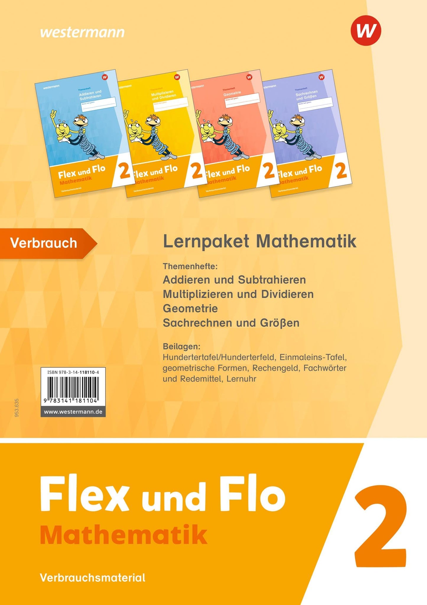 Libro: Flex und Flo 2. Paket Mathematik: Verbrauchsmaterial: Ausgabe 2021