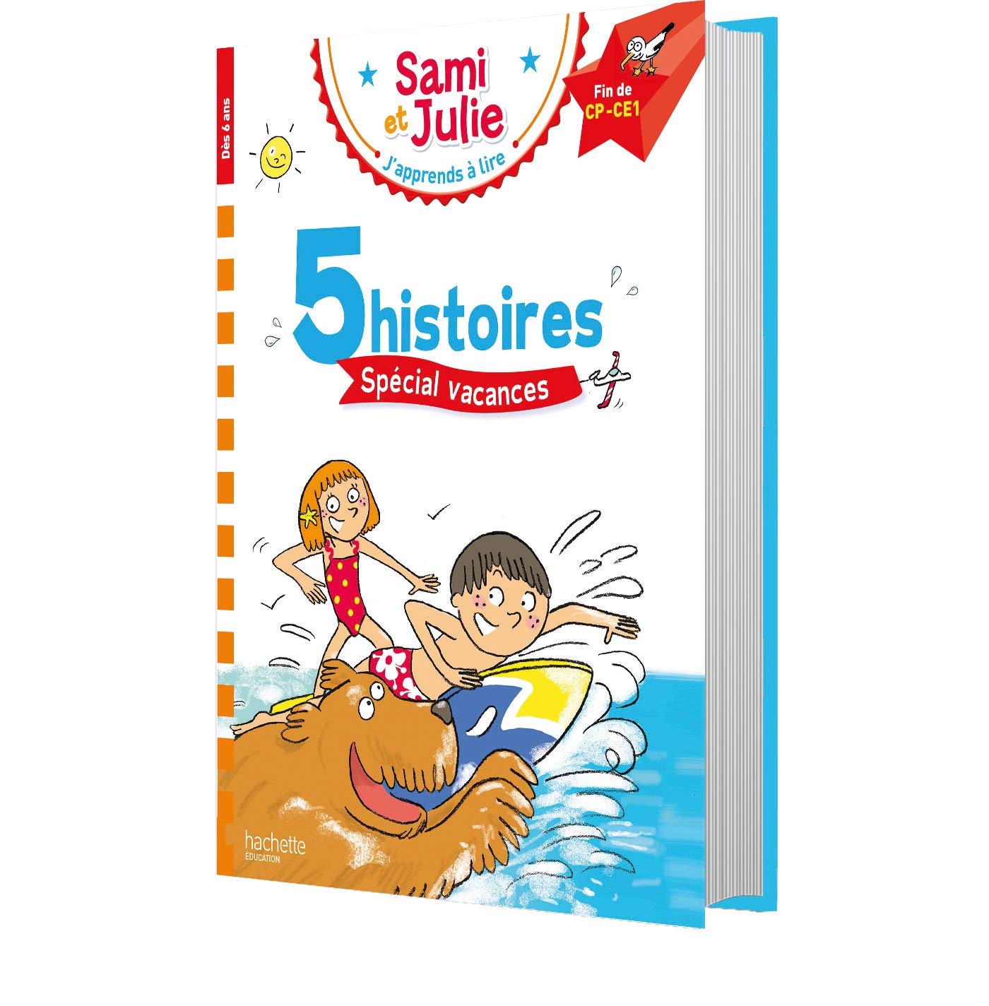 Libro: J'apprends à lire Sami et Julie Fin CP-CE1: 5 histoires spécial vacances