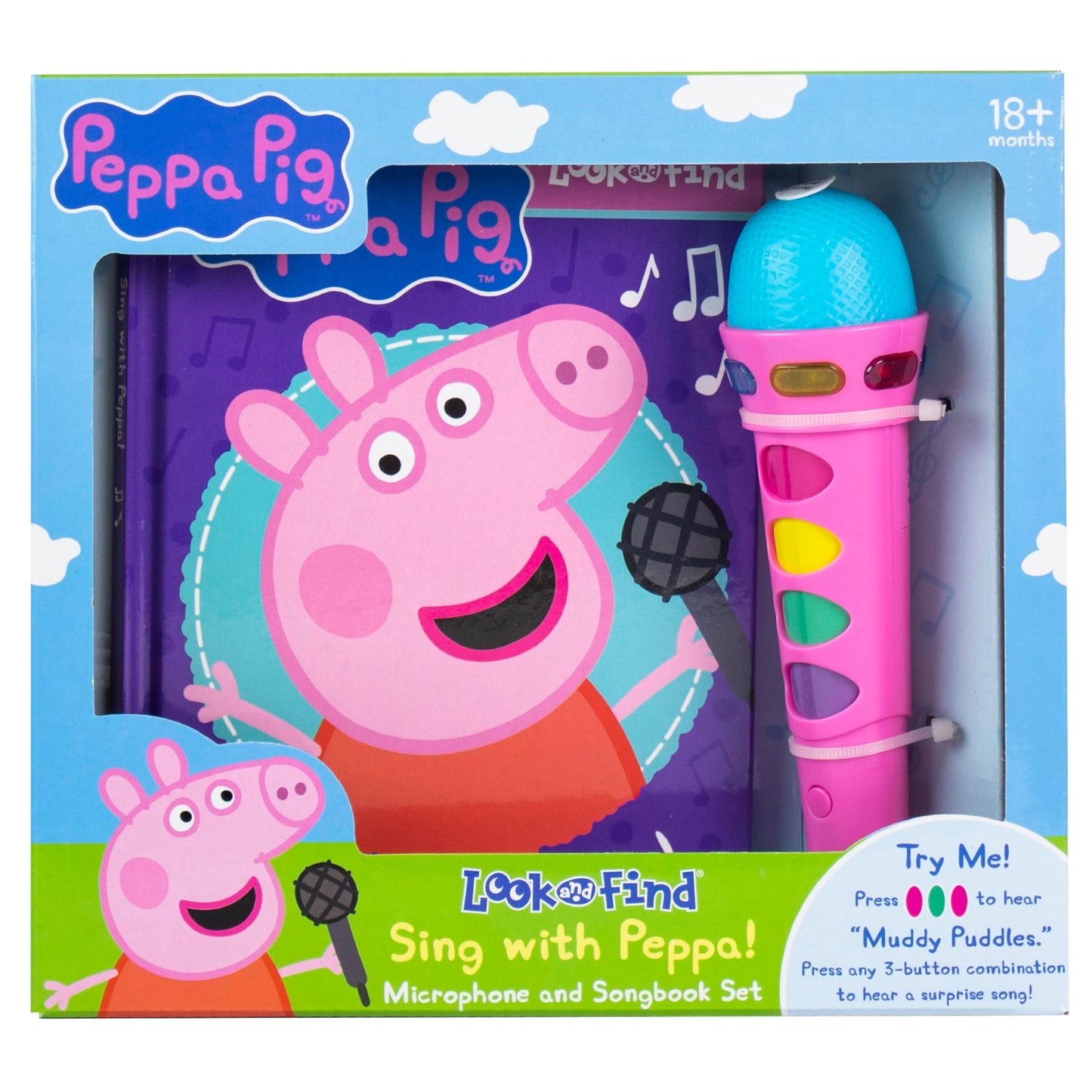 Libro: Peppa Pig - Sing with Peppa! Microphone and Look and Find Sound Activity Book Set - PI Kids (Play-A-Song)
