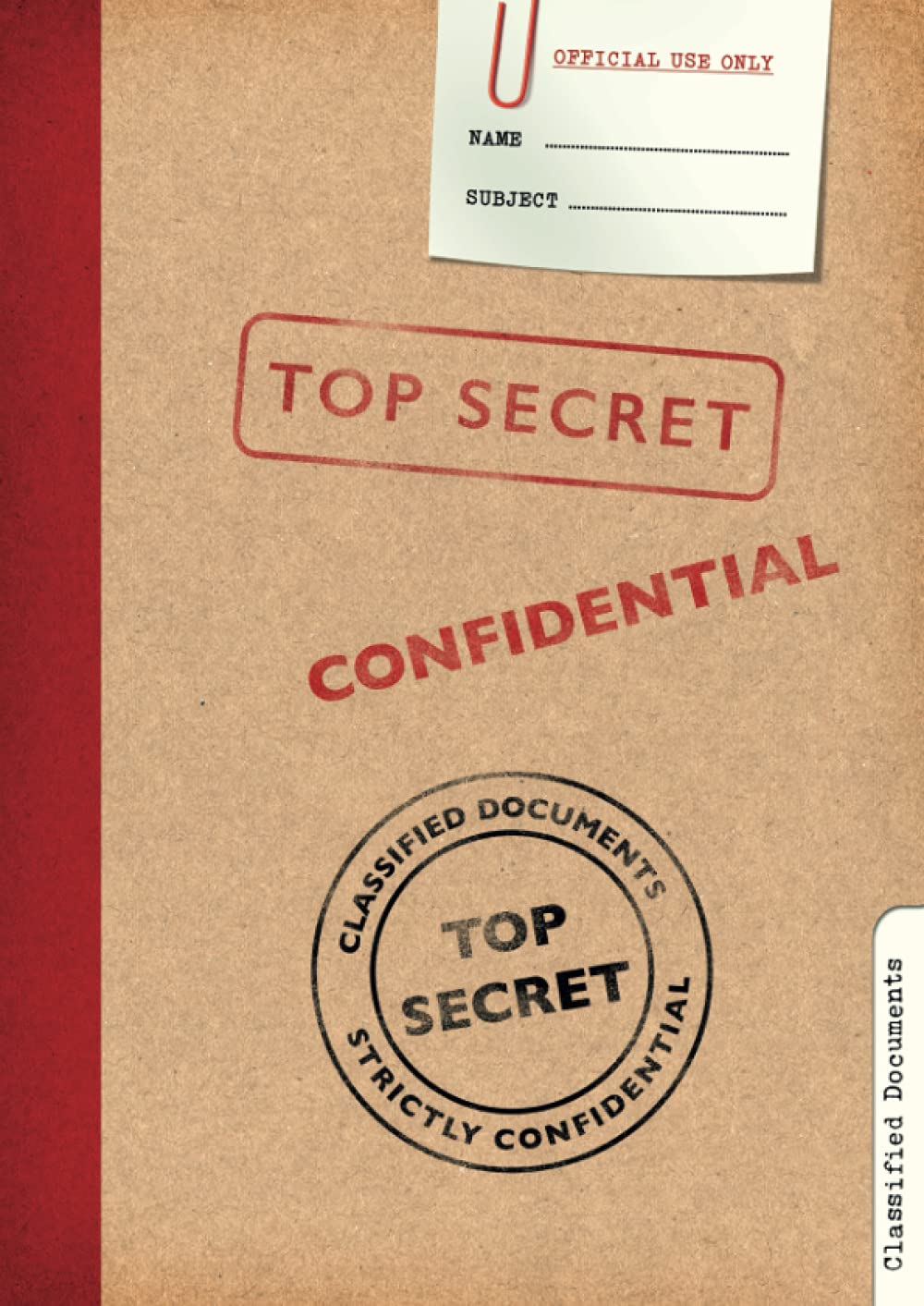 Libro: A4 Top Secret Lined Notebook For Kids: Special Agent, Spy, Detective Journal, Blank Lined Pages