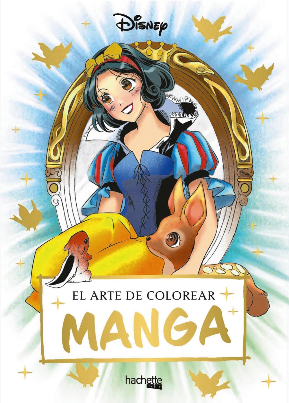Libro: El arte de colorear manga Disney