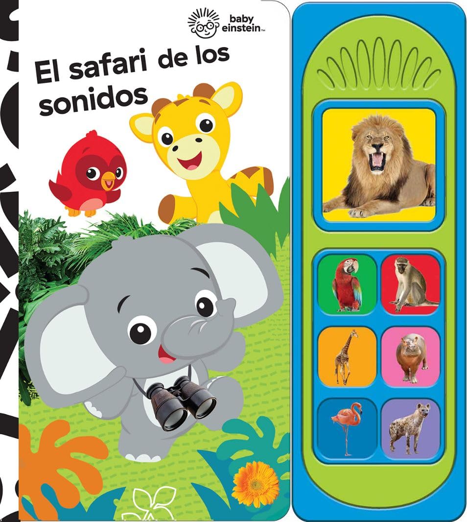 Libro: Baby Einstein: El Safari de los Sonidos - Libro con 7 Botones de Sonidos de Animales Salvajes - PI Kids (LSD)