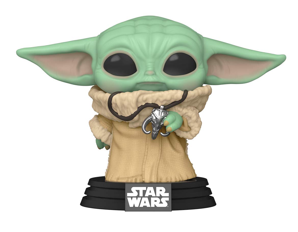 Funko Pop! Star Wars: El Mandaloriano - The Child with Necklace Figura de Vinilo, Fall Convention Exclusivo Figura de Acción