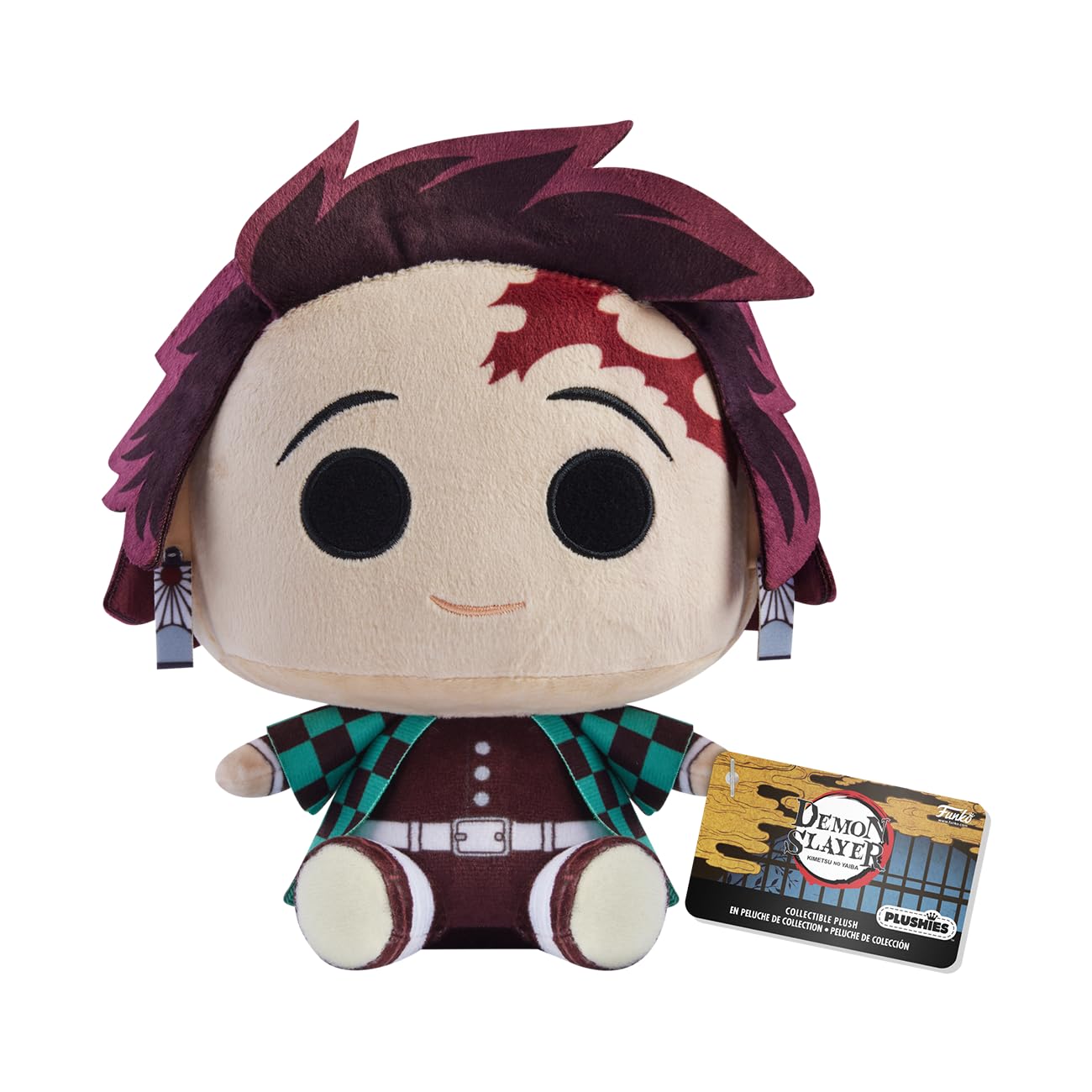 Funko Plush: Demon Slayer: Kimetsu no Yaiba - 7" Tanjiro Kamado - Coleccionable Soft Plush - Birthday Gift Idea