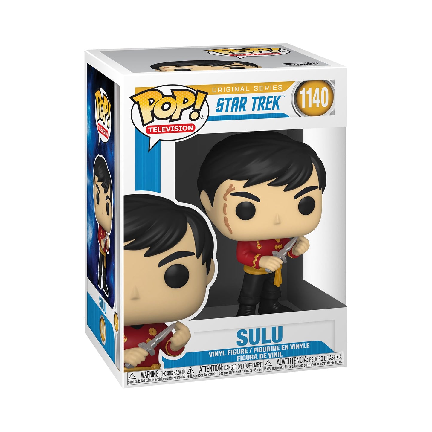 Funko POP TV: Star Trek - Sulu (Mirror Mirror Outfit) Collectible Figura de Vinilo, Multicolor