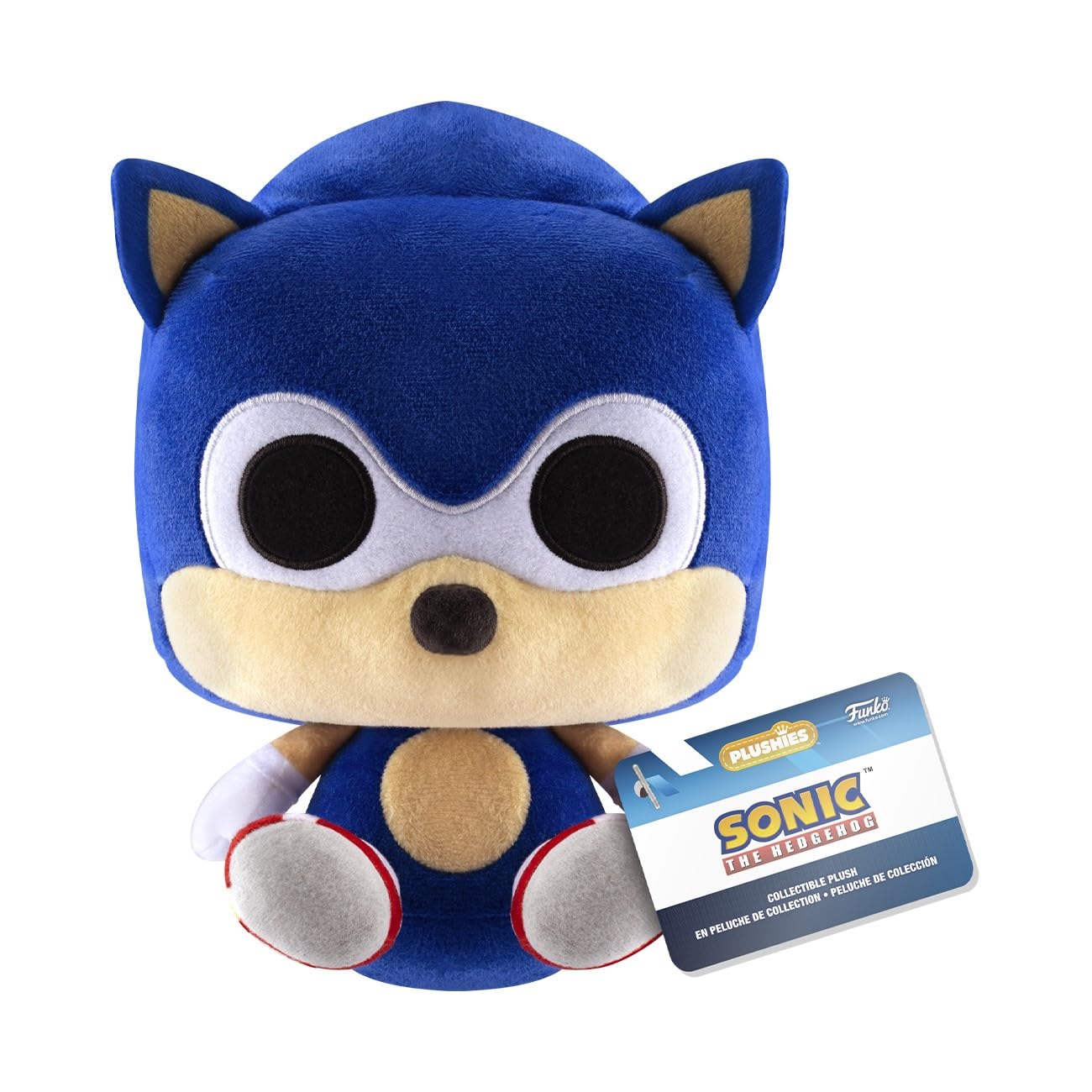 Funko Pop! Plush: Sonic the Hedgehog - Sonic - Coleccionable Soft Toy - Birthday Gift Idea