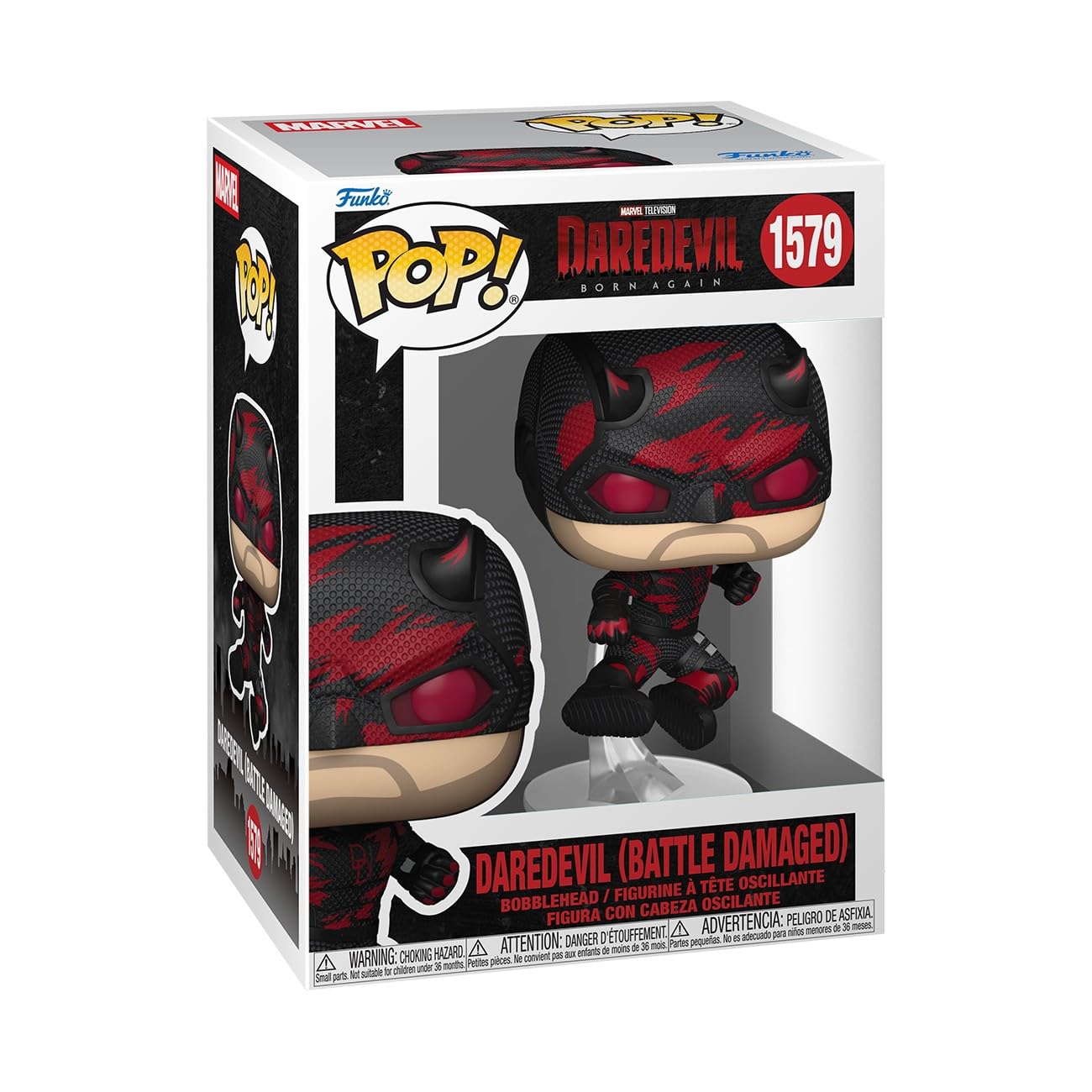 Funko Pop! Marvel: Daredevil: Born Again - Daredevil, Battle Damaged