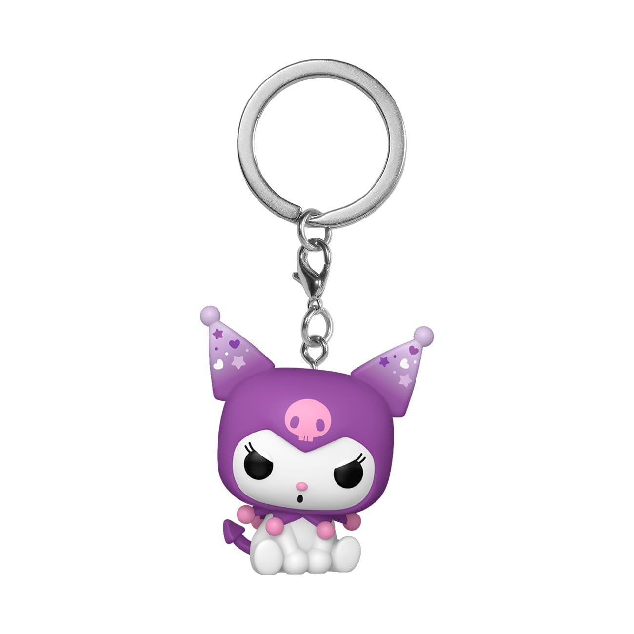 Funko Pop! Keychain: Kuromi 20th Anniversary &My Melody 50th Anniversary - Kuromi - Hello Kitty Novelty Keyring - Coleccionable Mini Figura - Stocking Filler