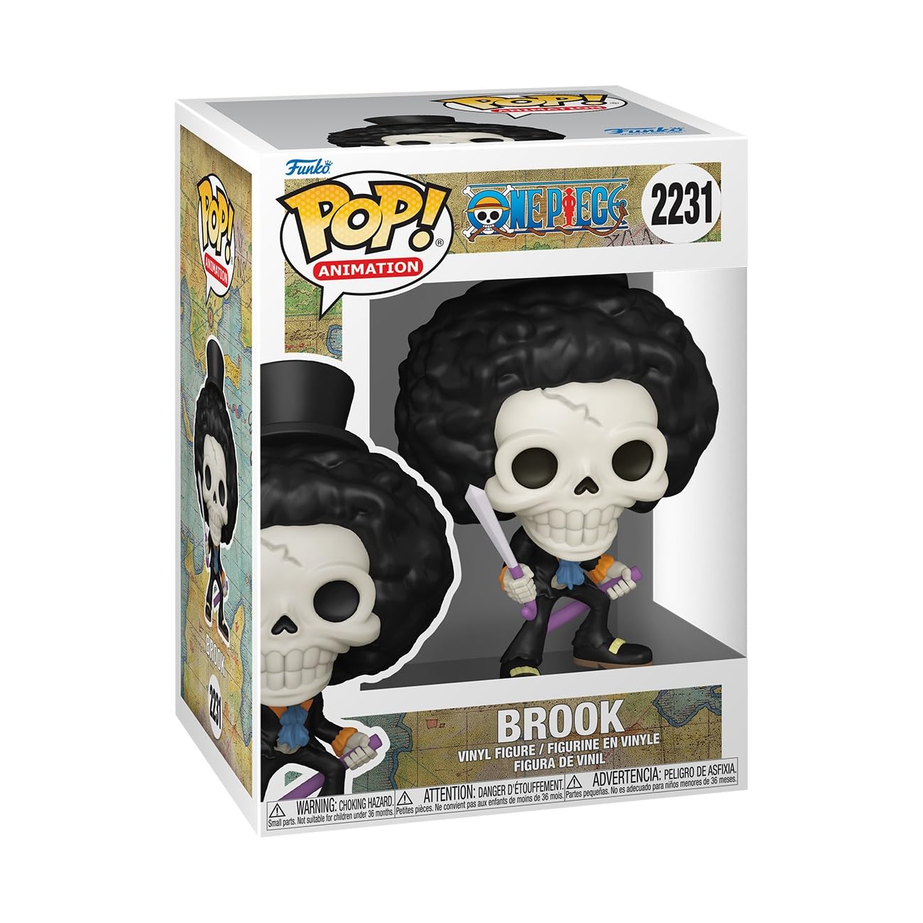 Funko Pop! Animación: One Piece - (Refresh) - Brook Coleccionable Figura de Vinilo