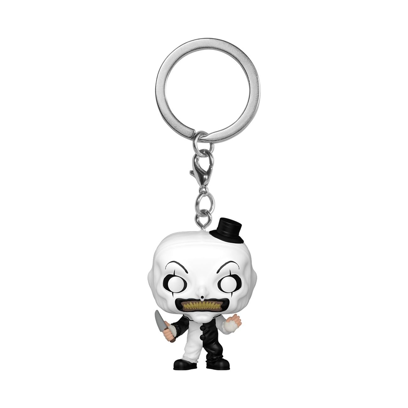 Funko Pop! Keychain: Horror - Art the Clown - Terrifier Novelty Keyring - Coleccionable Mini Figura - Stocking Filler