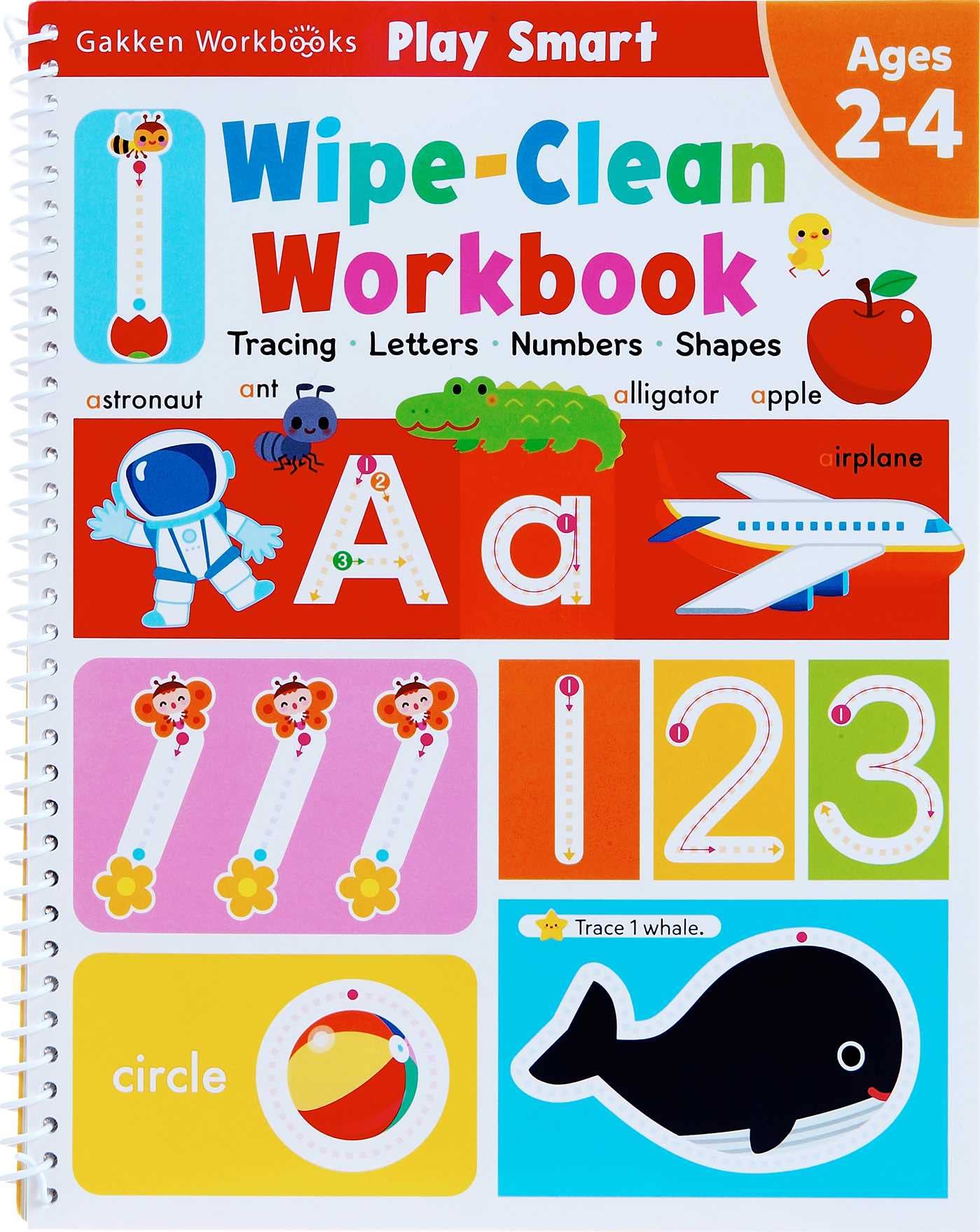 Libro: Play Smart Wipe-Clean Workbook: Ages 2-4: Tracing, Letters, Numbers, Shapes