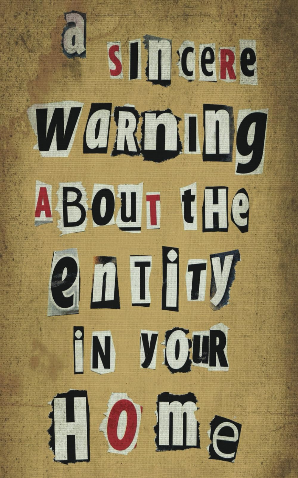 Libro: A Sincere Warning About The Entity In Your Home: the ground-breaking scary ghost story set in YOUR home