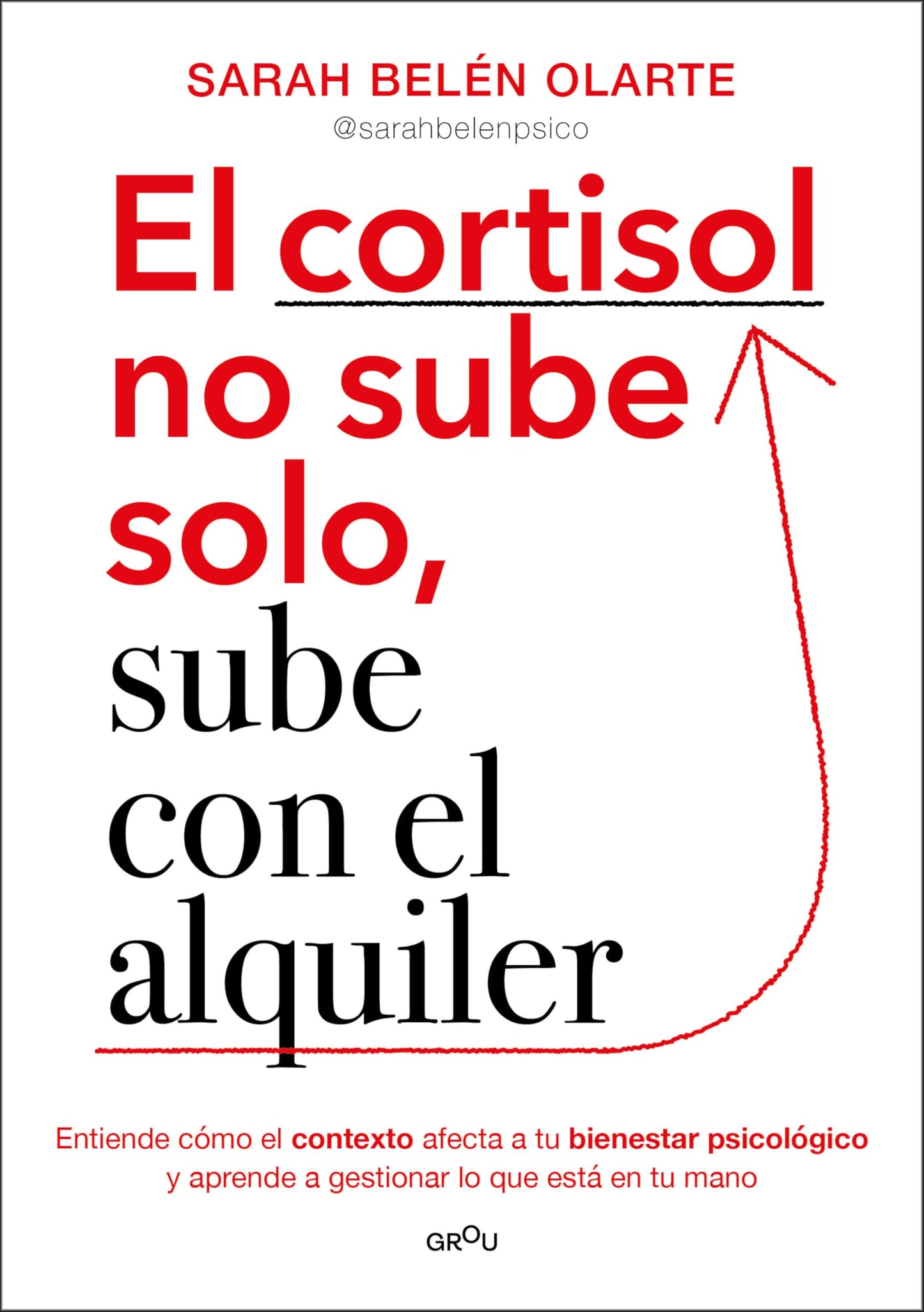 Libro: El cortisol no sube solo, sube con el alquiler: Entiende cómo el contexto afecta a tu bienestar psicológico y aprende a gestionar lo que está en tu mano (GROU)