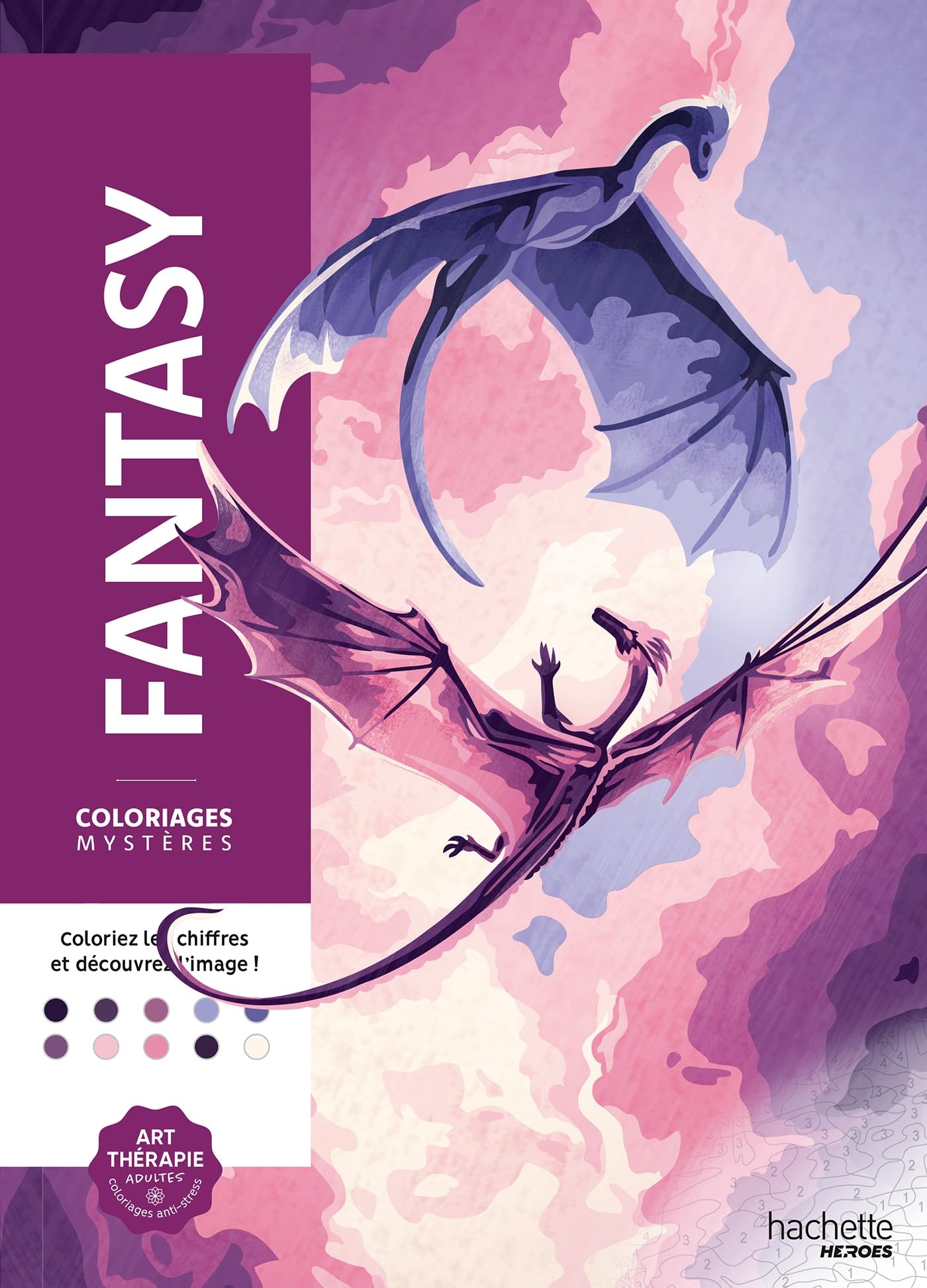 Libro: Fantasy: Coloriez les chiffres et découvrez l'image !