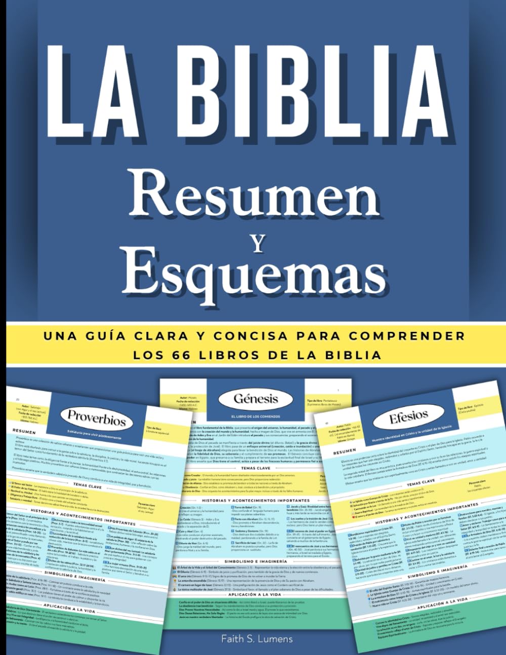 Libro: La Biblia Resumen y Esquemas: Una guía clara y concisa para comprender los 66 libros de la Biblia (Spanish Edition) (The Lumens Series™)