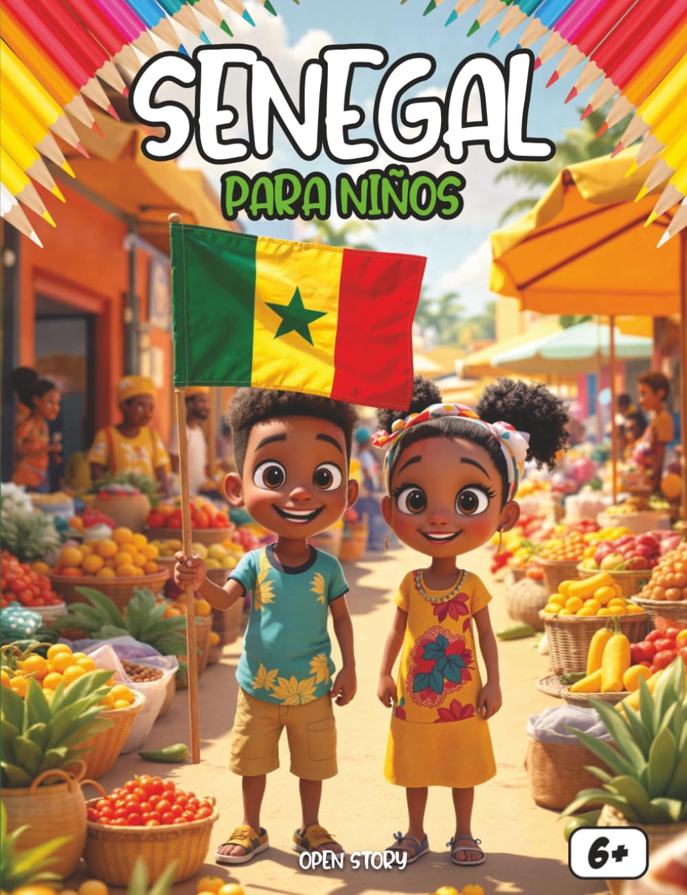 Libro: Senegal para Niños: Un Viaje por el País de la Teranga, Baobabs Gigantes, Tambores Mágicos y Playas de Ensueño: Guía Cultural para Pequeños ... bajo las Estrellas. Incluye Quiz y Dibujos