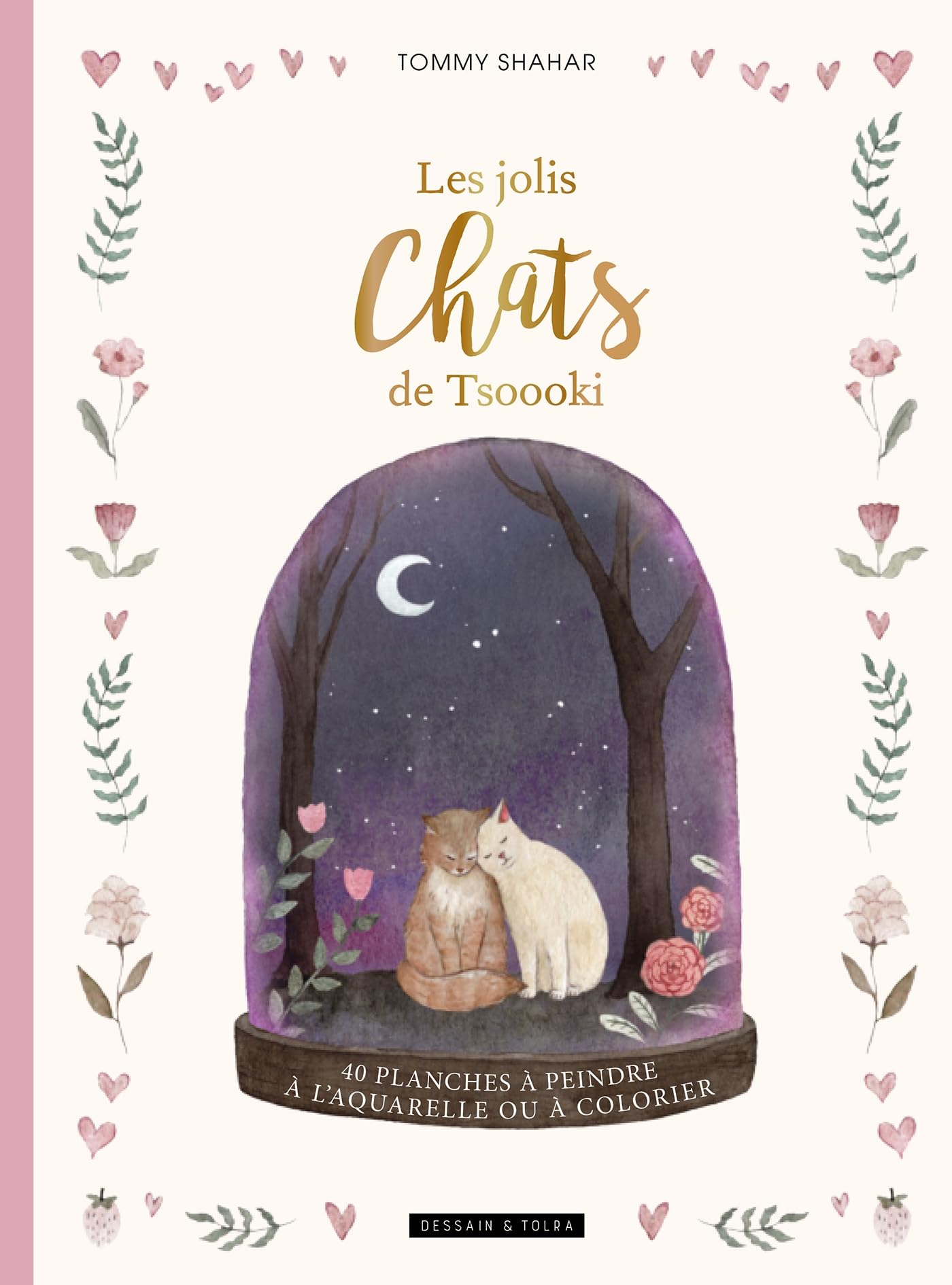 Libro: Les jolis chats de Tsoooki: 40 planches à peindre à l'aquarelle ou à colorier